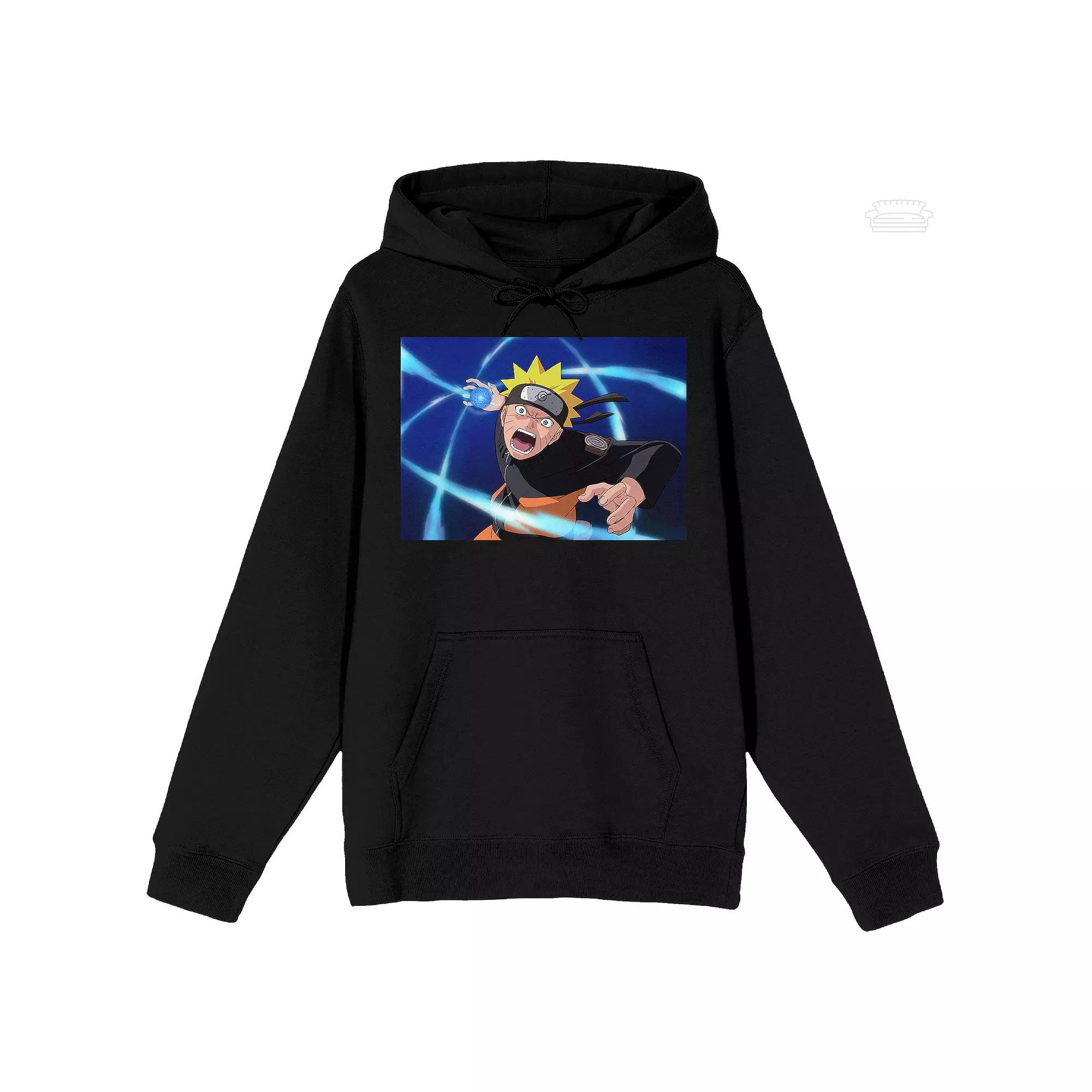 Men's Naruto Rasengan Hoodie, Boy's, Size: XL, Black Product Image