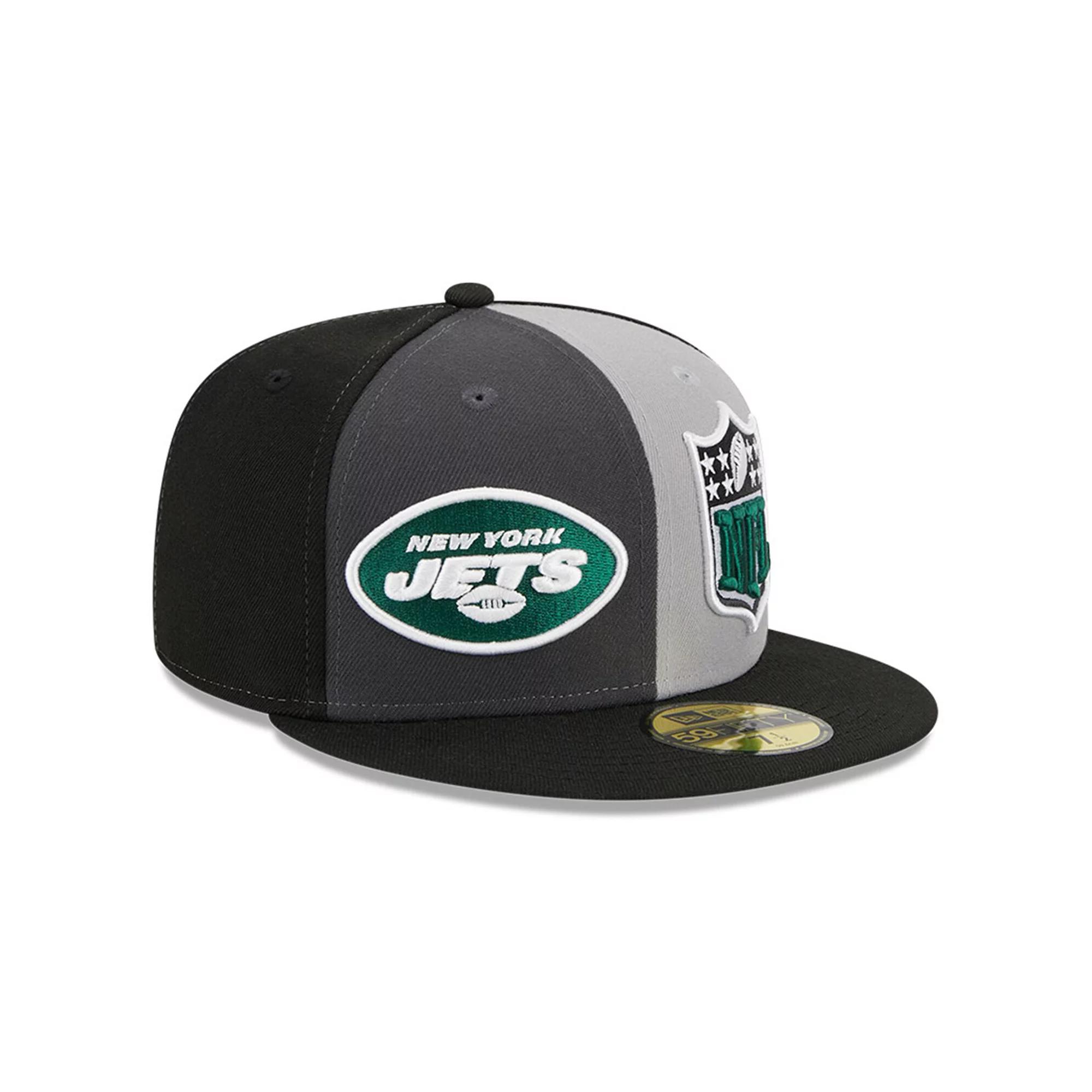 Men's New Era  Gray/Black New York Jets 2023 Sideline 59FIFTY Fitted Hat, Size: 7 1/4, Grey Product Image