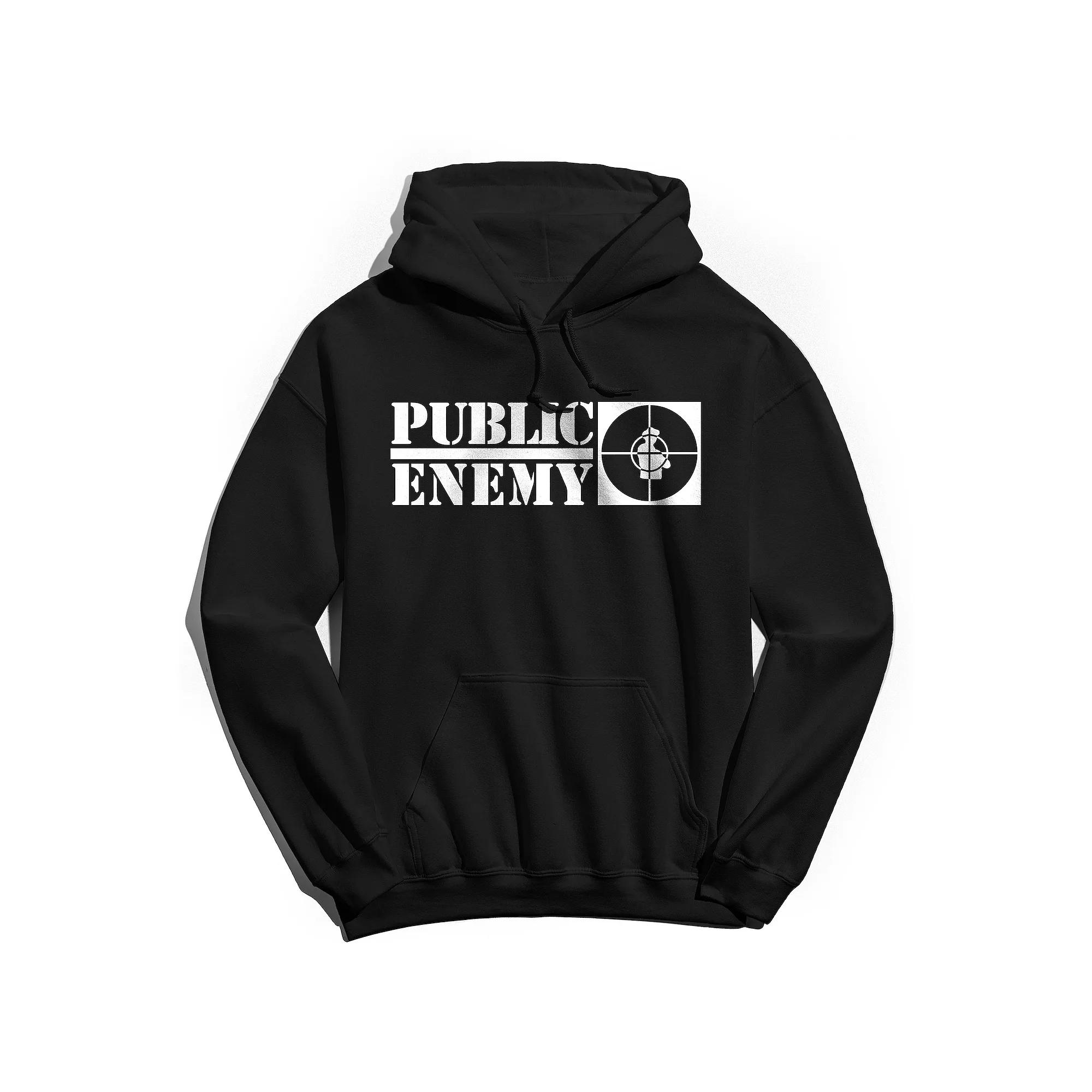 Men's Public Enemy Long Logos Hoodie, Adult Unisex,  Product Image