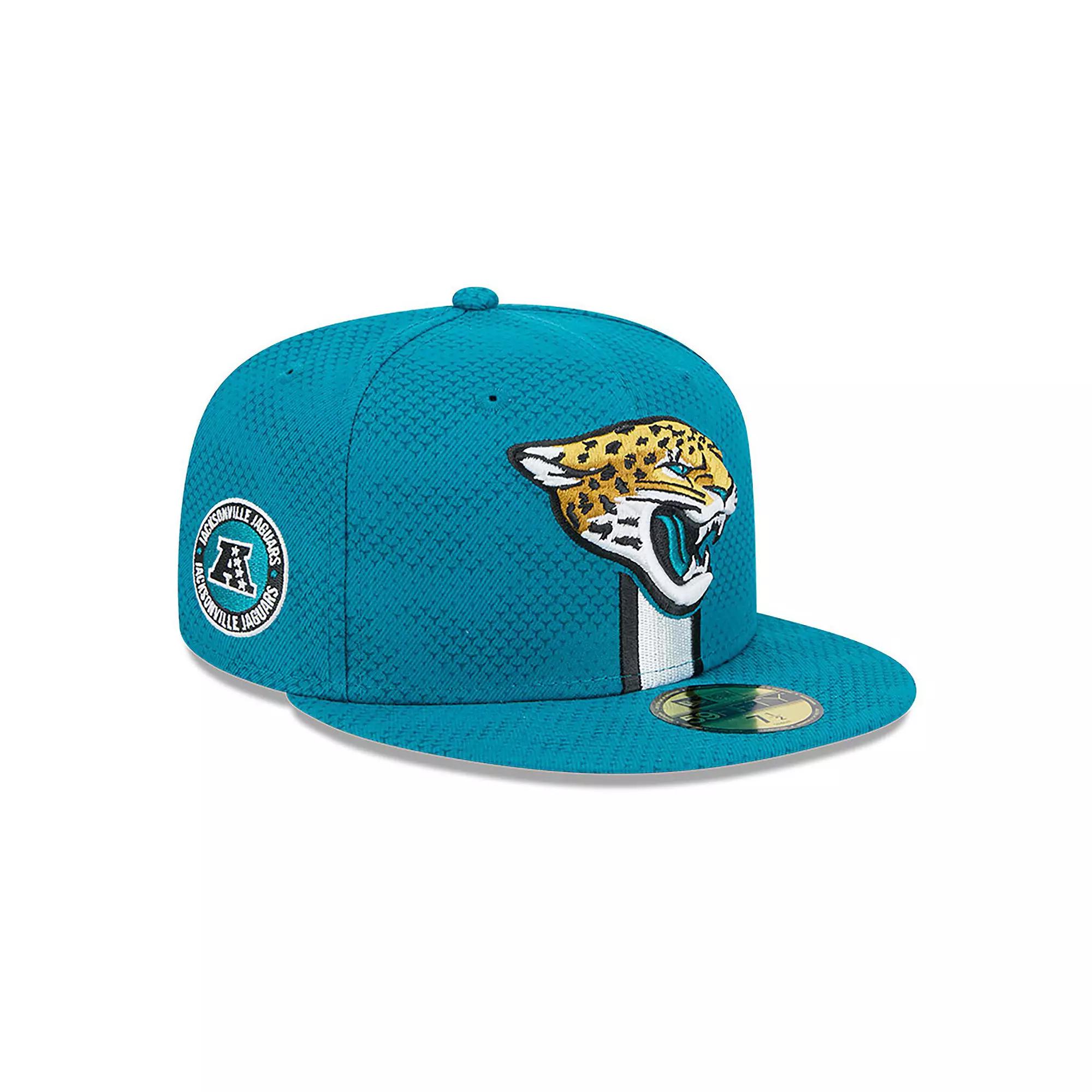 Men's New Era Teal Jacksonville Jaguars 2024 Sideline 59FIFTY Fitted Hat,  Product Image