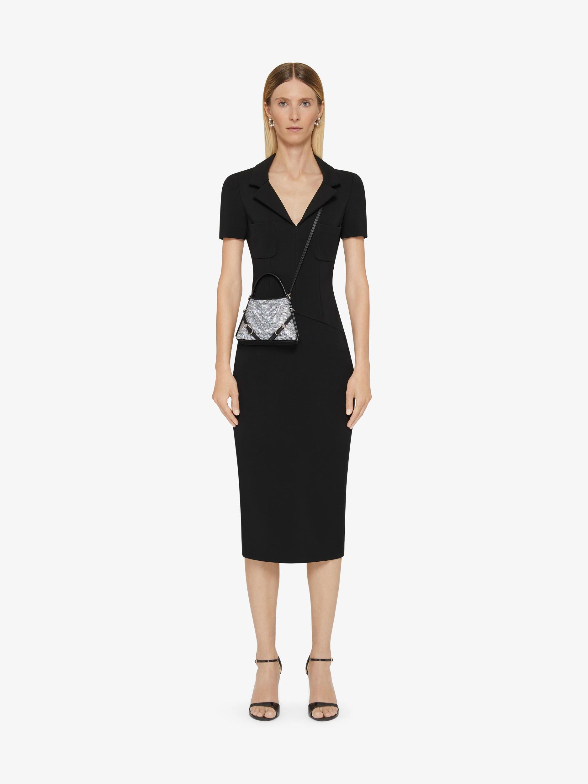 Nano Voyou bag in satin with strass Product Image