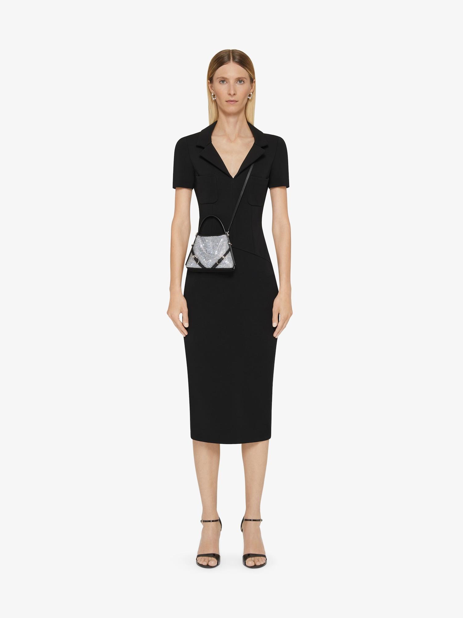 Nano Voyou bag in satin with strass Product Image