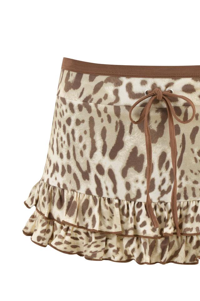 MICHELLE SKORT - NEUTRAL : LEOPARD LIMBO Product Image