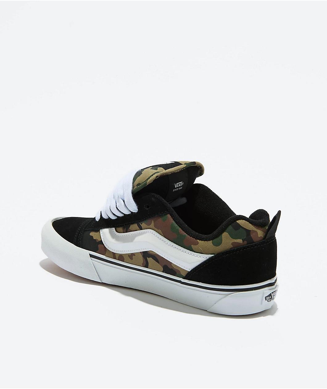 Vans Knu Skool Black & Camo Skate Shoes Product Image