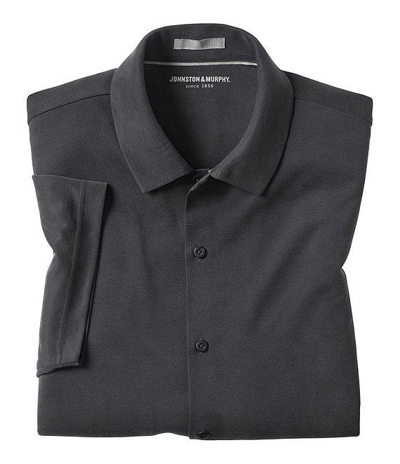 Johnston & Murphy Birdseye Short Sleeve Woven Shirt Product Image