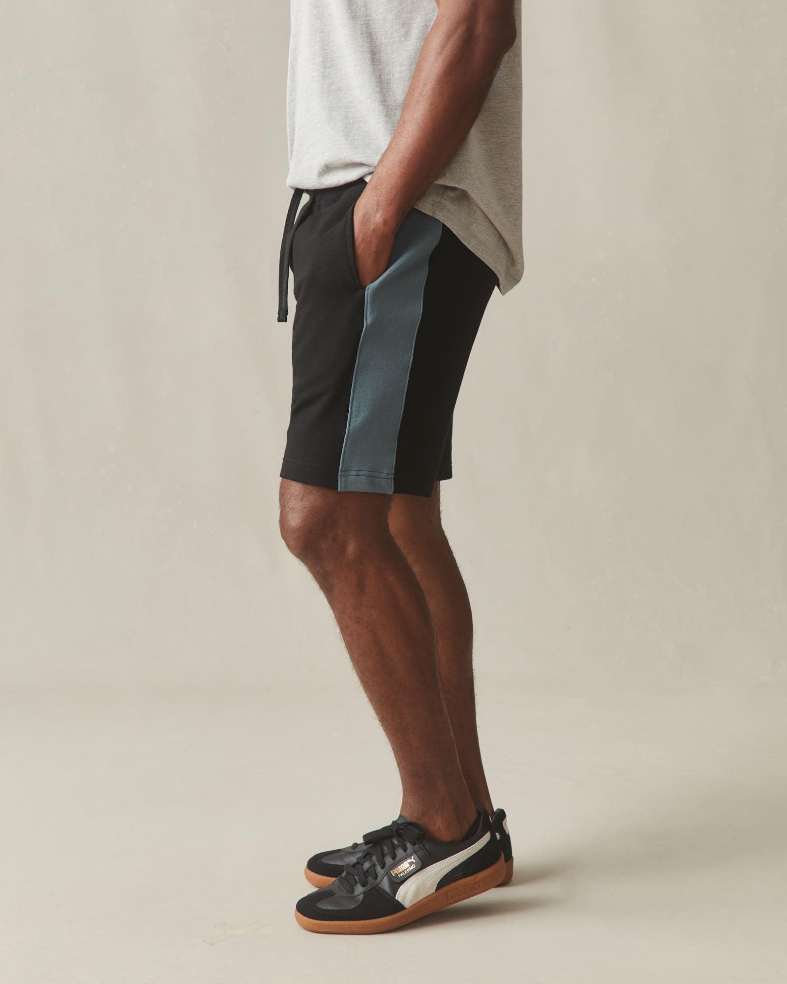 Men's Colorblock Sweatshort - Black Stormy Weather Product Image