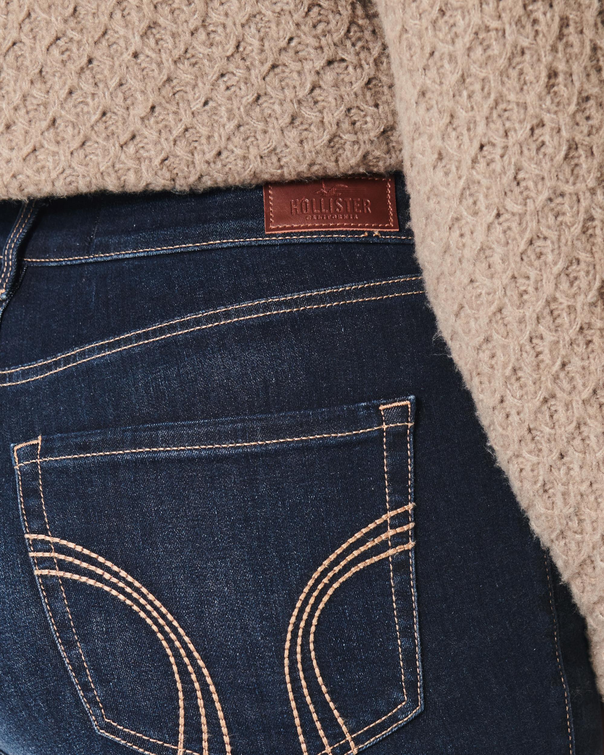 Curvy High-Rise Dark Wash Super Skinny Jeans Product Image