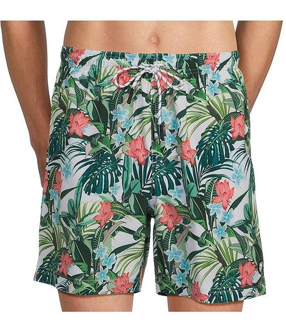 Cremieux All Over Tropical 6#double; Swim Trunks Product Image