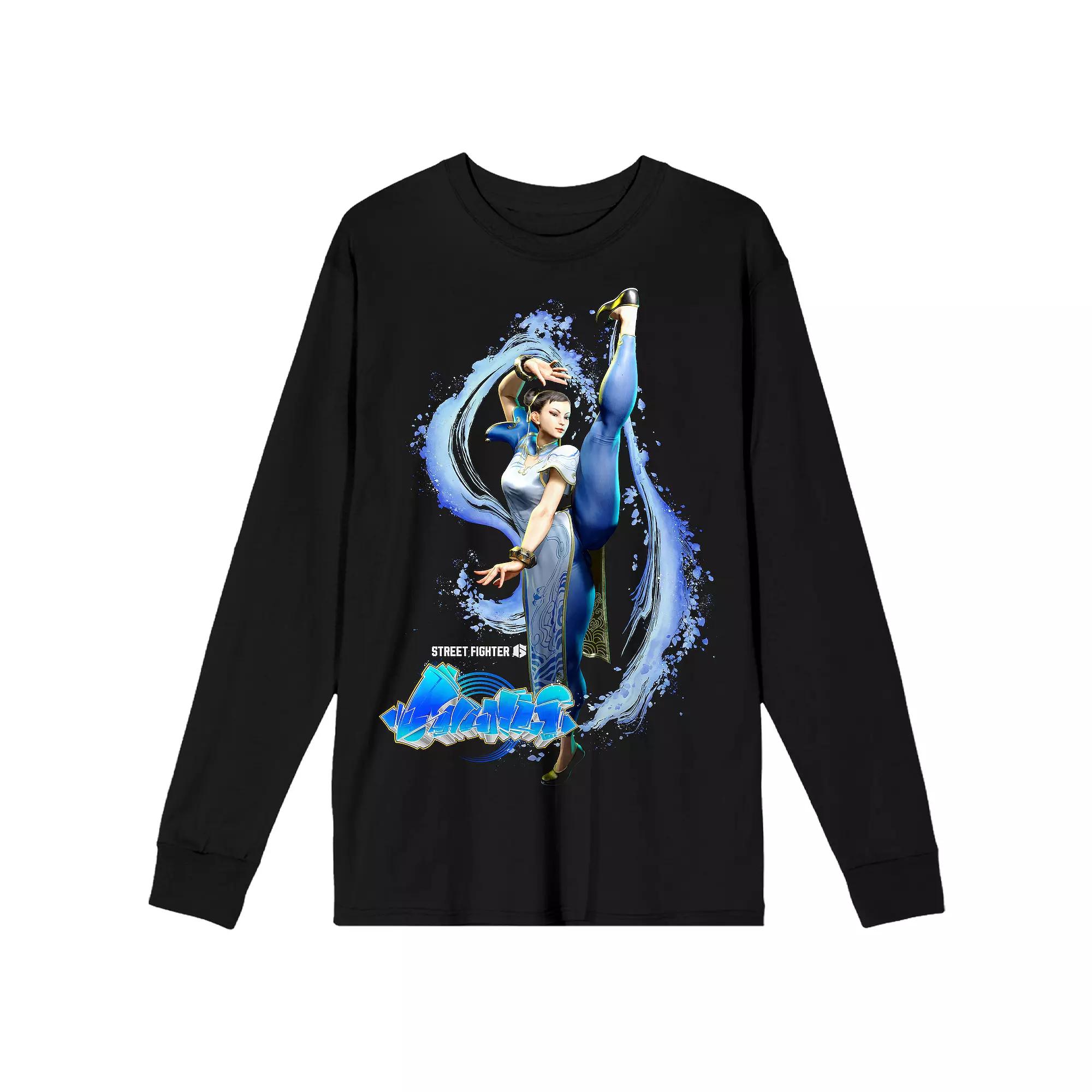 Men's Street Fighter VI Chun Li Long Sleeve Graphic Tee,  Product Image