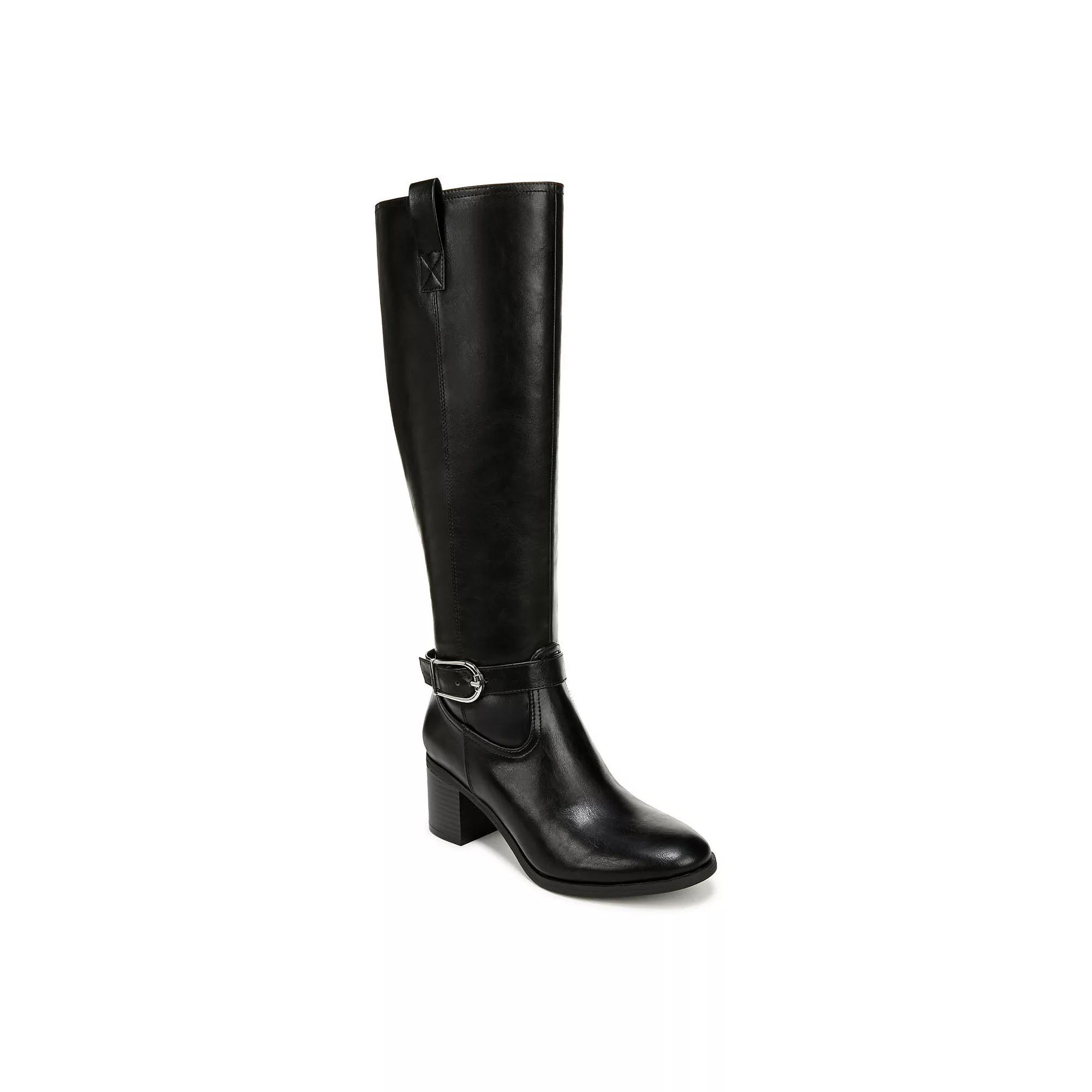 LifeStride Legend Women's Tall Heeled Riding Boots in Regular and Wide Calf, Size: 11 Wc, Black Product Image