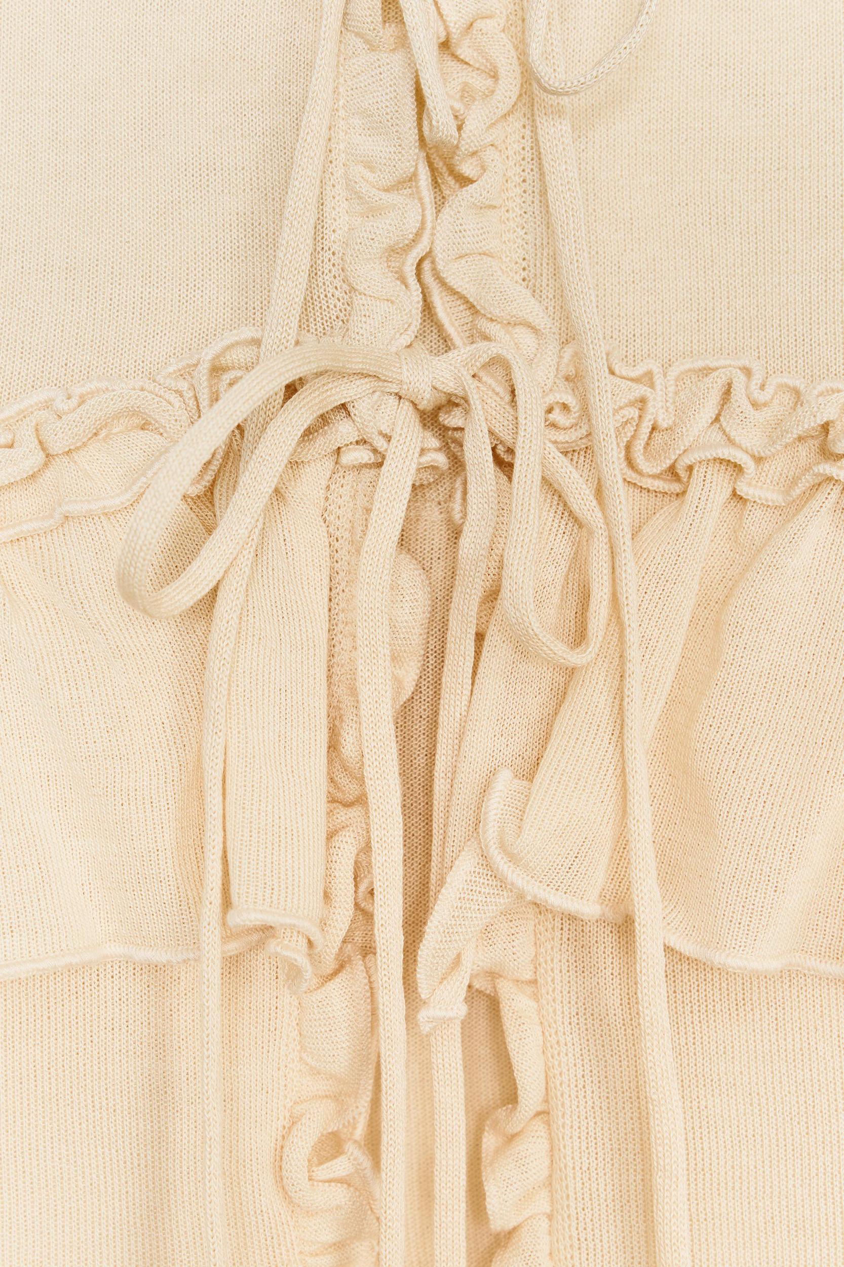 RUFFLED KNIT TOP Product Image