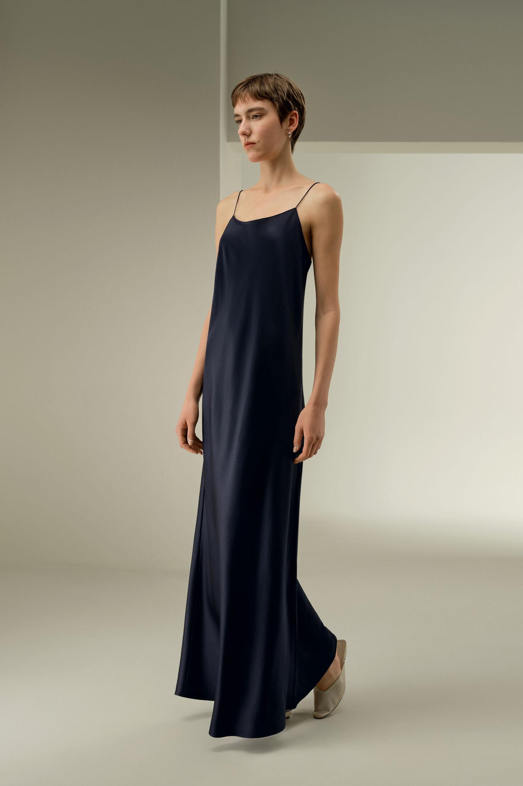 U-Neck Minimalist Slip Dress Product Image