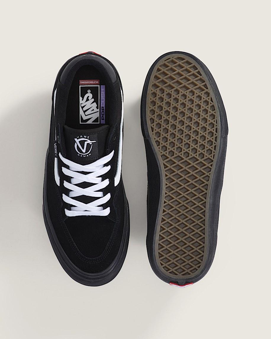 Skate Rowan Shoe in Black| Vans US Product Image