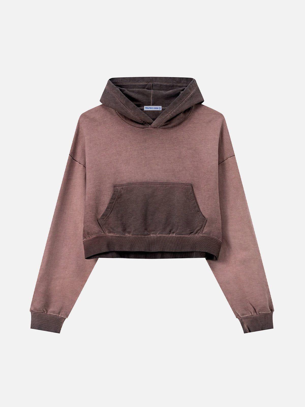 Aelfric Eden Washed Cropped Pullover Hoodie Female Product Image