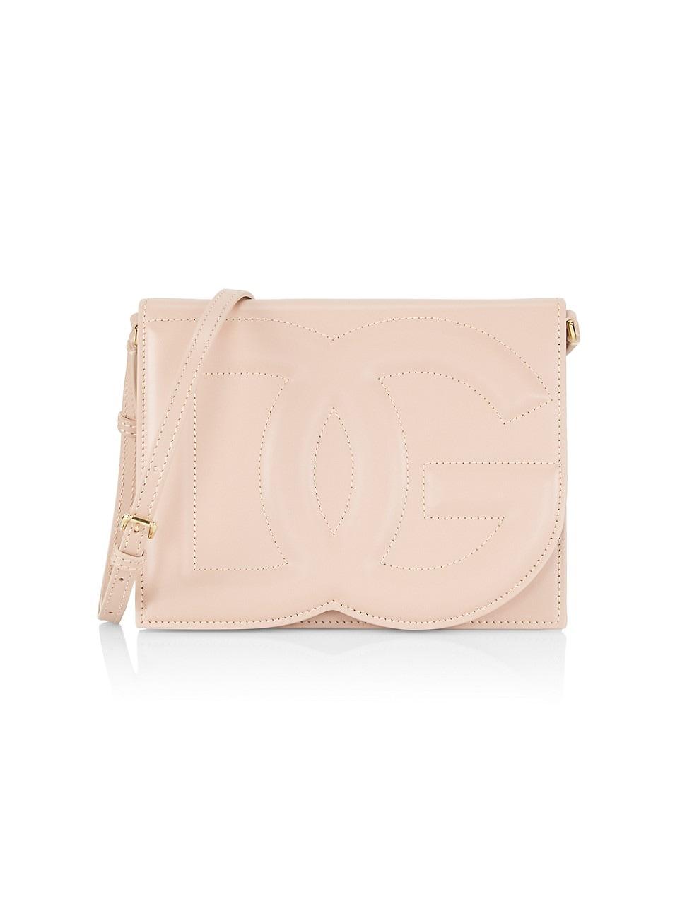 DG Logo Flap Leather Shoulder Bag Product Image