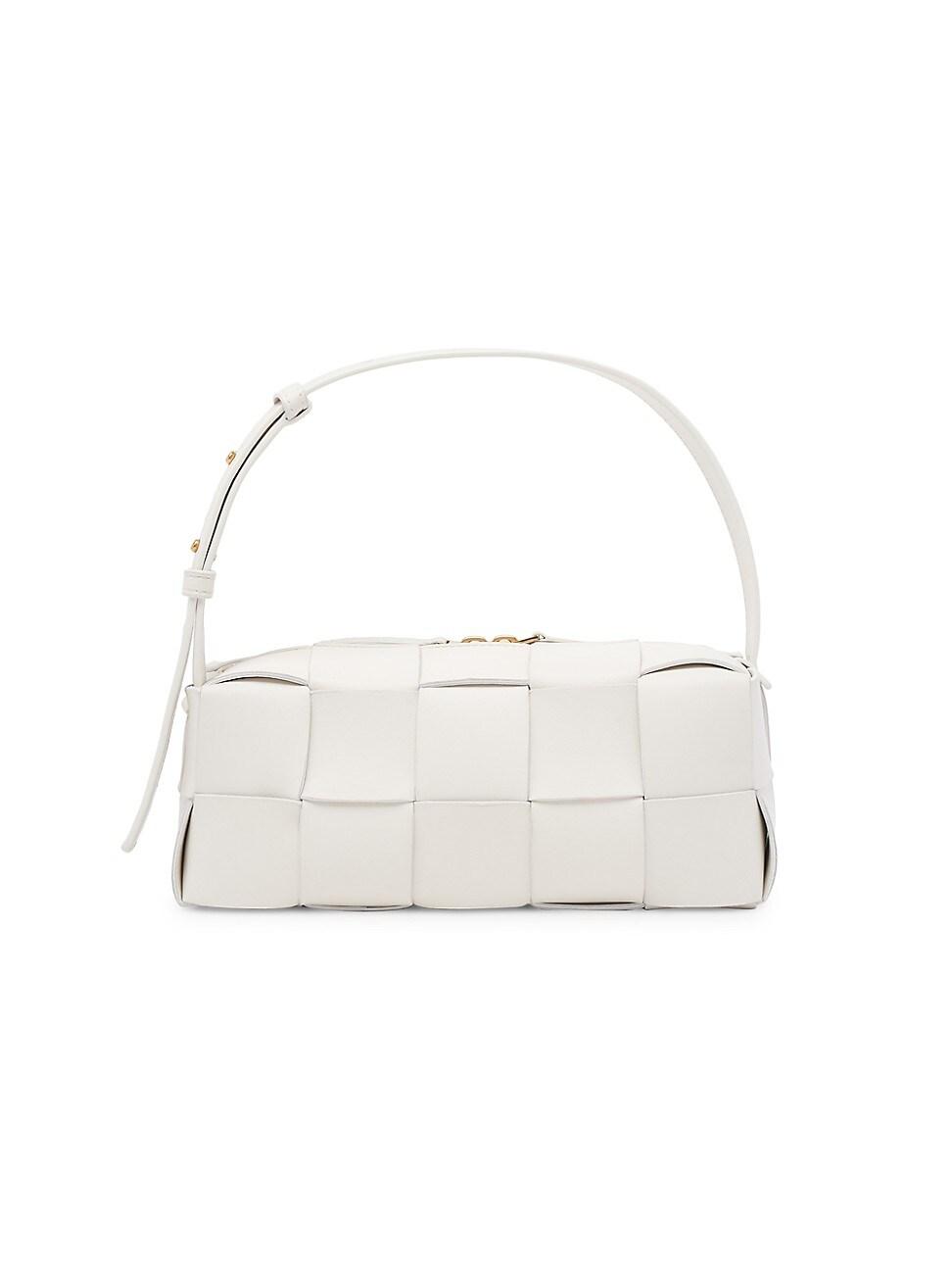 Womens Small Brick Cassette Leather Shoulder Bag Product Image