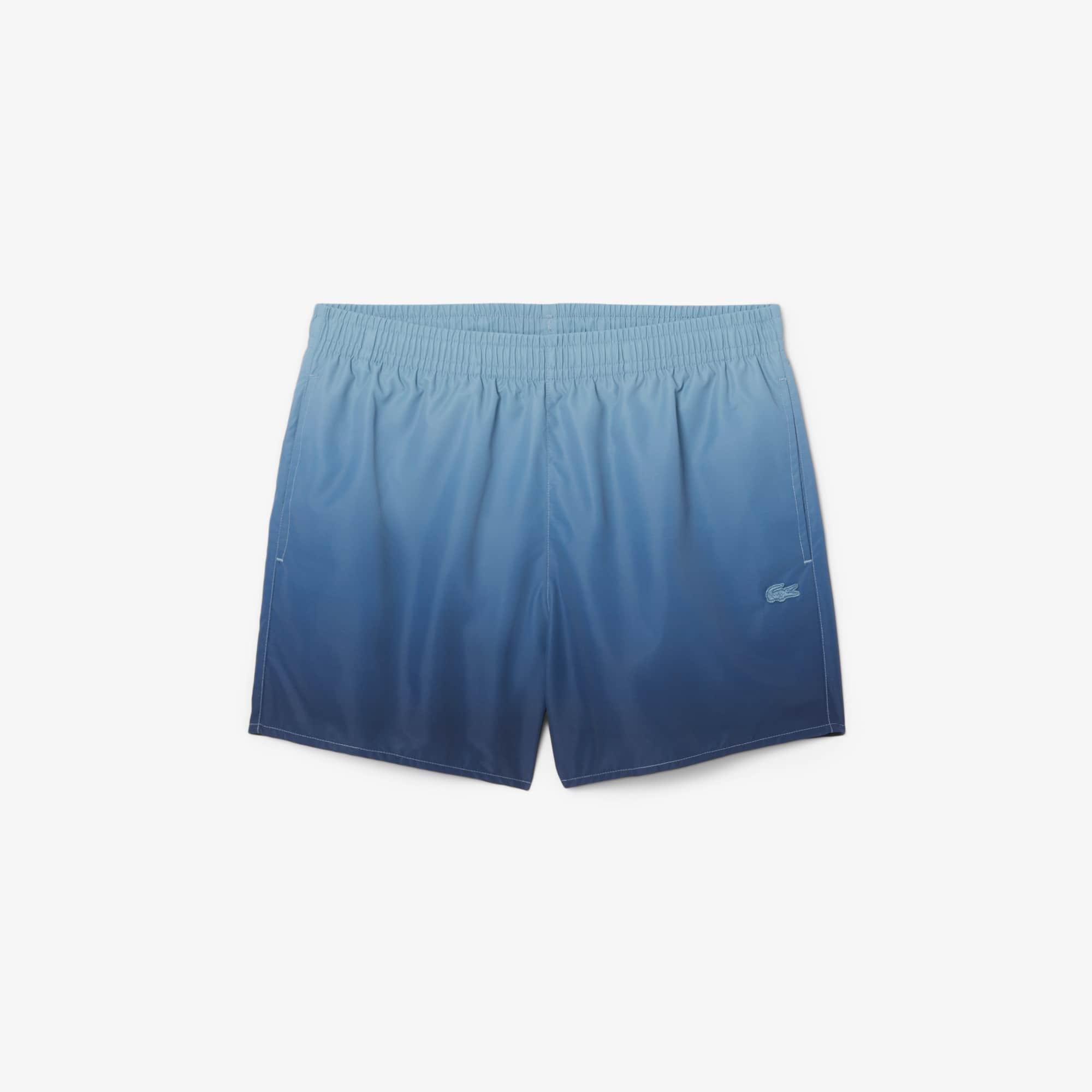 Short Ombré Print Swim Trunks Product Image