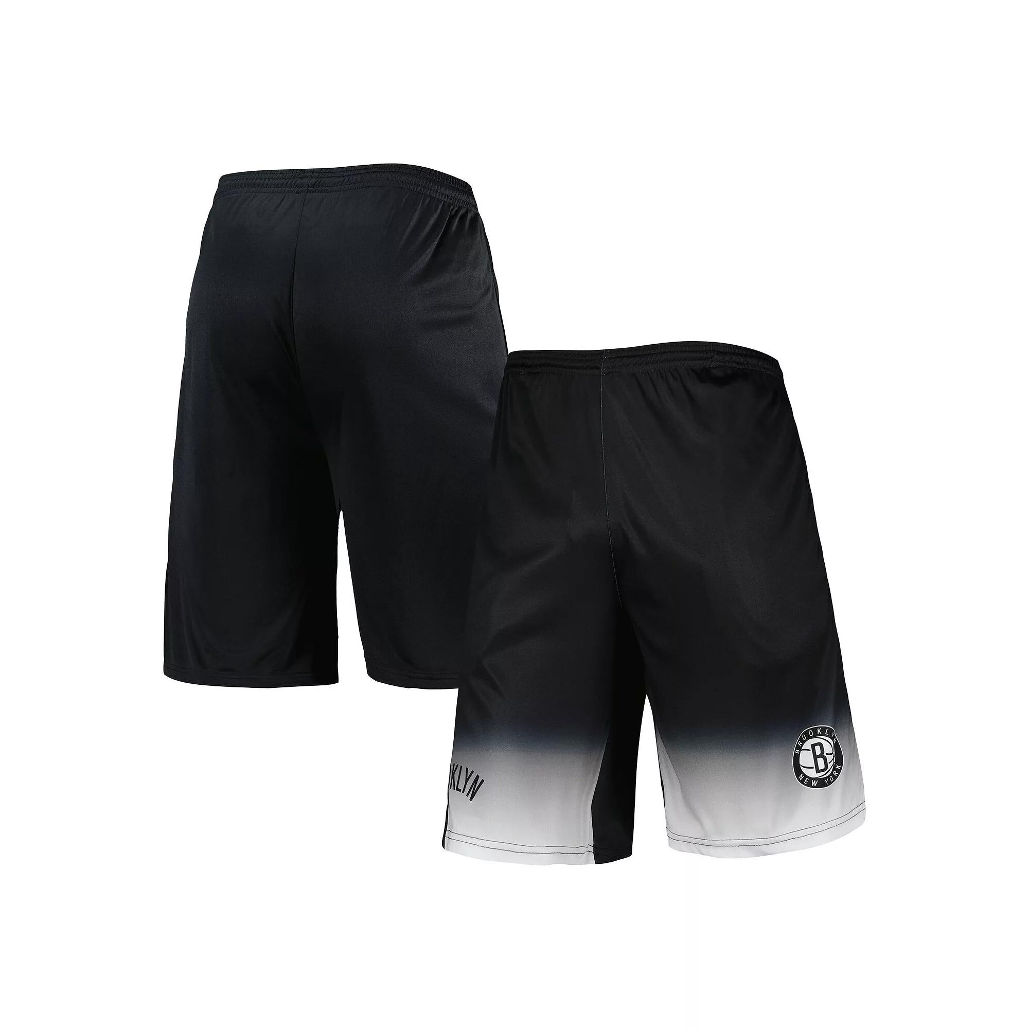 Men's Fanatics Branded Black Brooklyn Nets Fadeaway Shorts,  Product Image