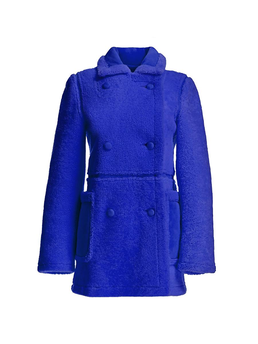 Womens Shearling Lamb Jacket Product Image