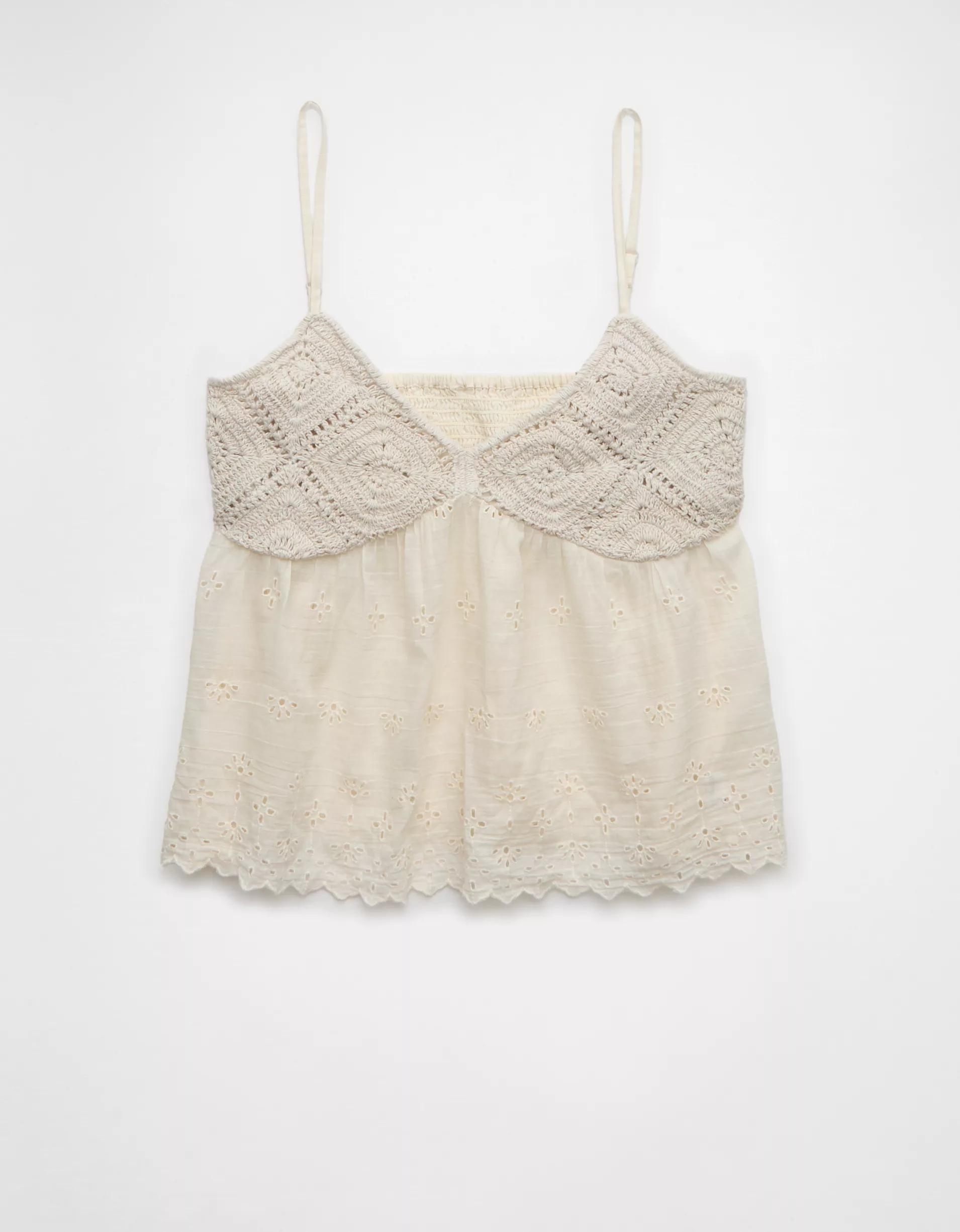 AE Crochet Eyelet Cami Product Image
