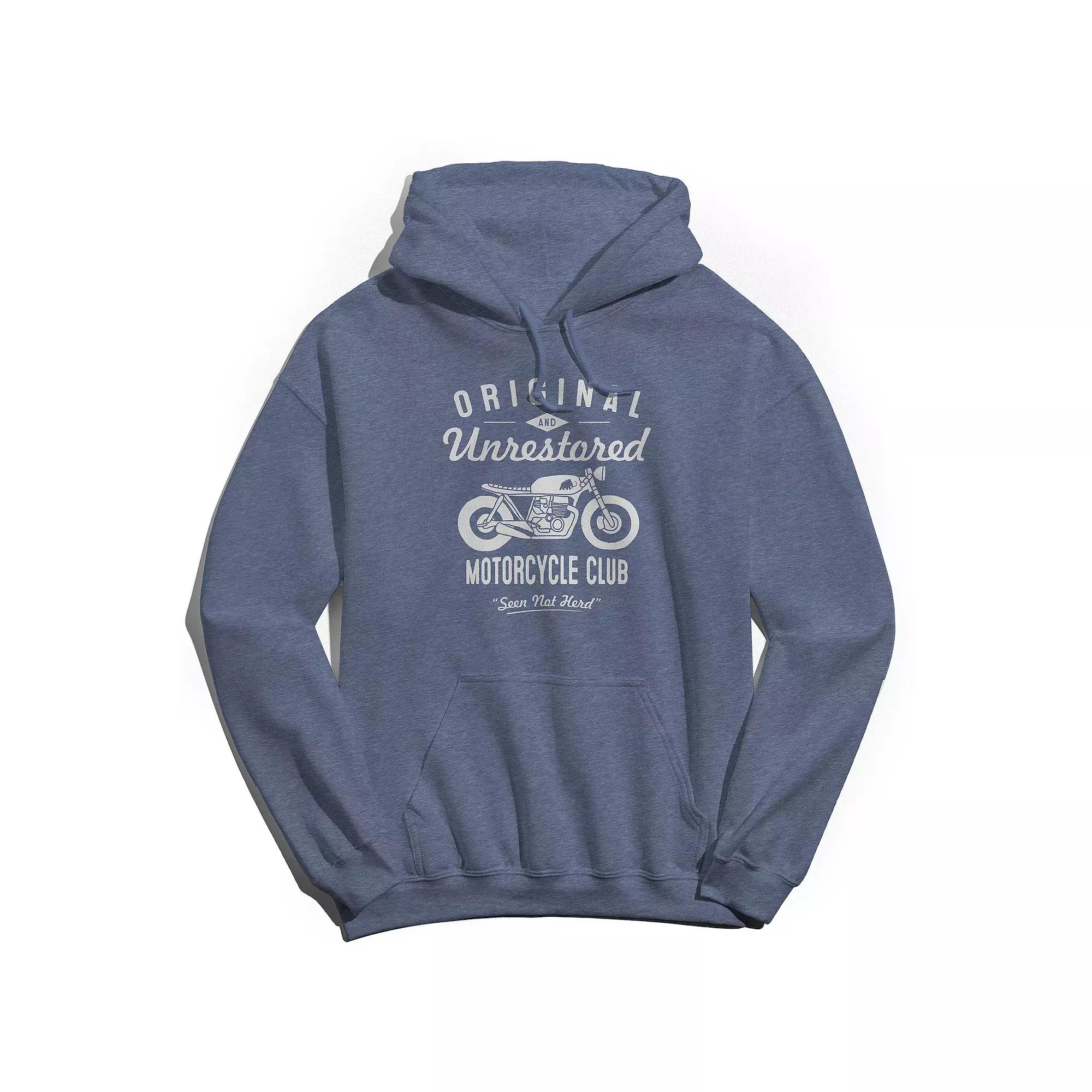 Men's Original & Unrestored Motorcycle Club Graphic Hoodie,  Product Image