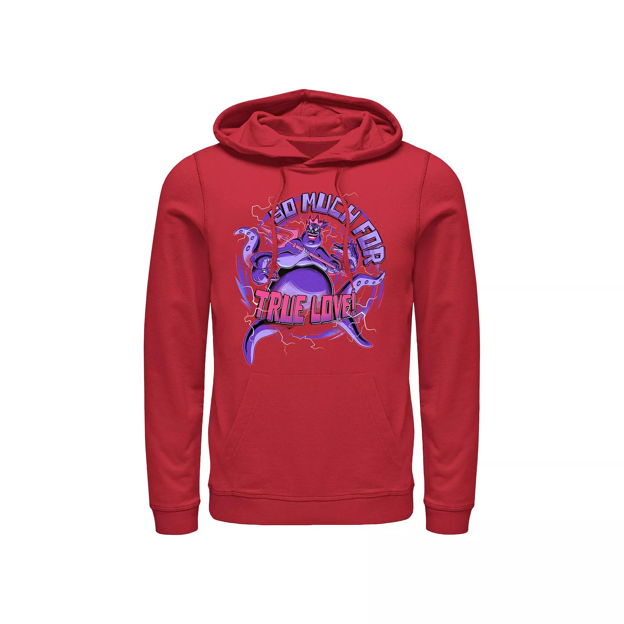 Disney's Villains Ursula Evil Look Men's Graphic Hoodie, Size: Medium, Red Product Image