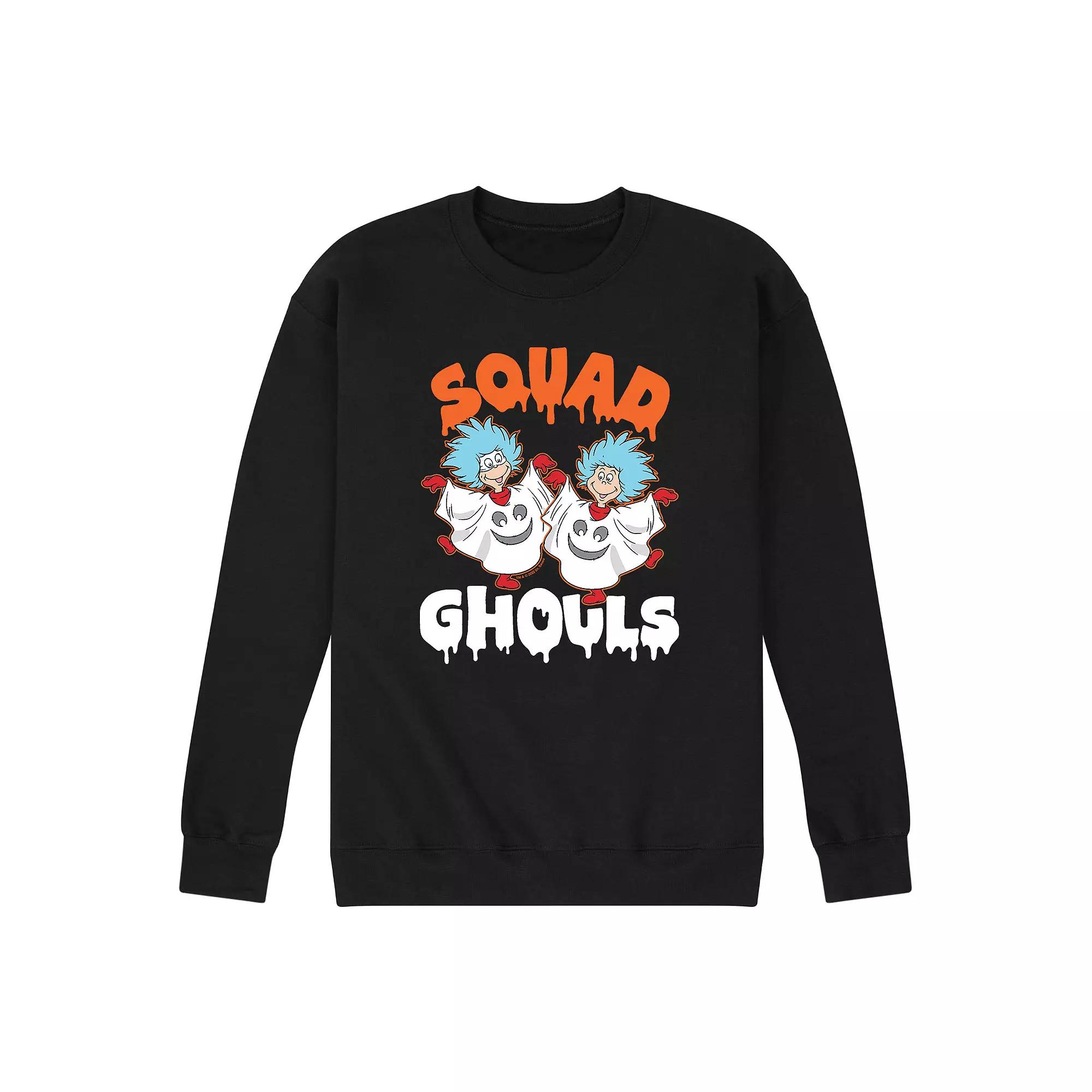 Men's Dr. Seuss Squad Ghouls Sweatshirt, Size: Medium, Black Product Image