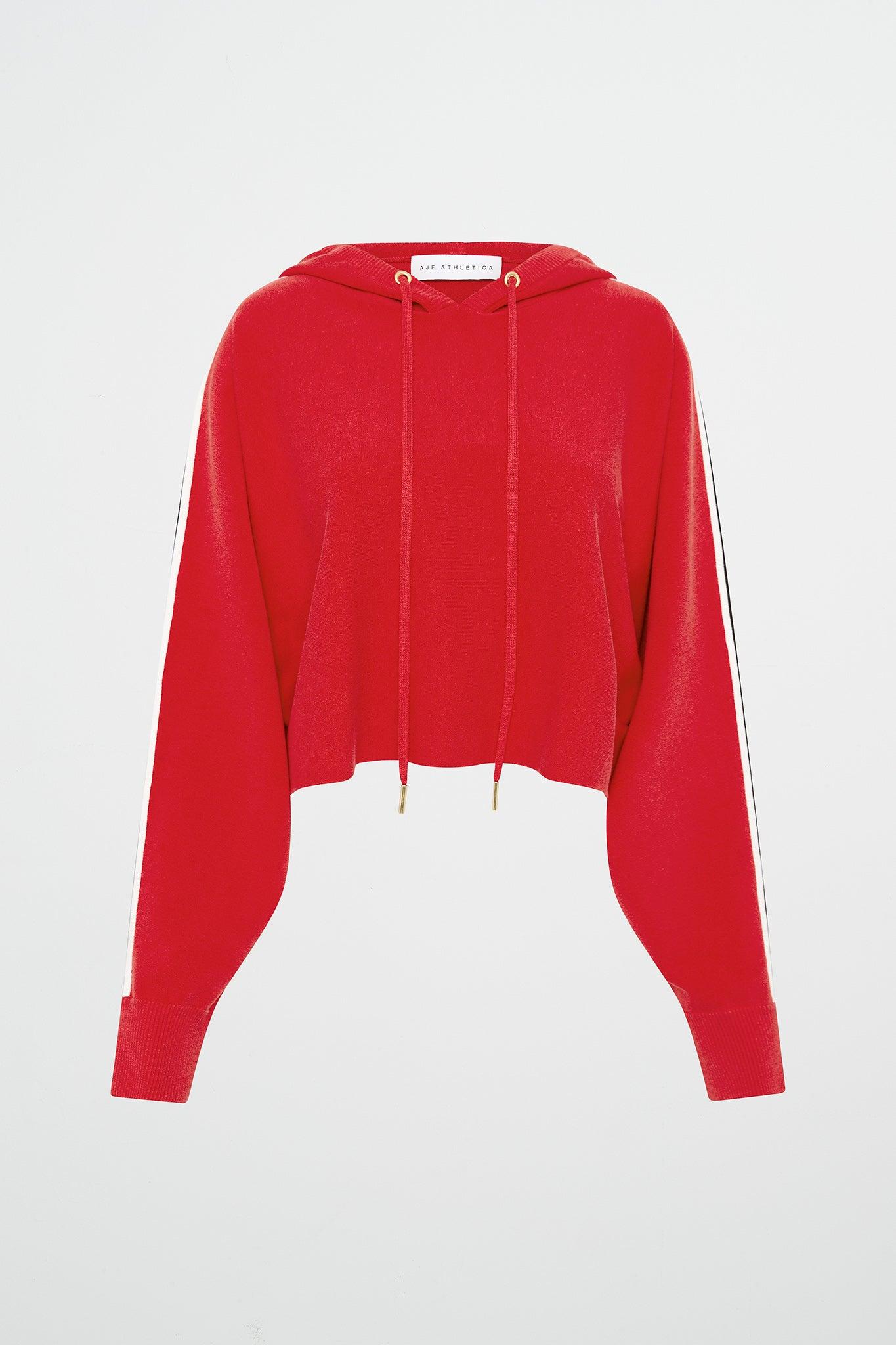 Crop Knit Hoodie 405 Product Image