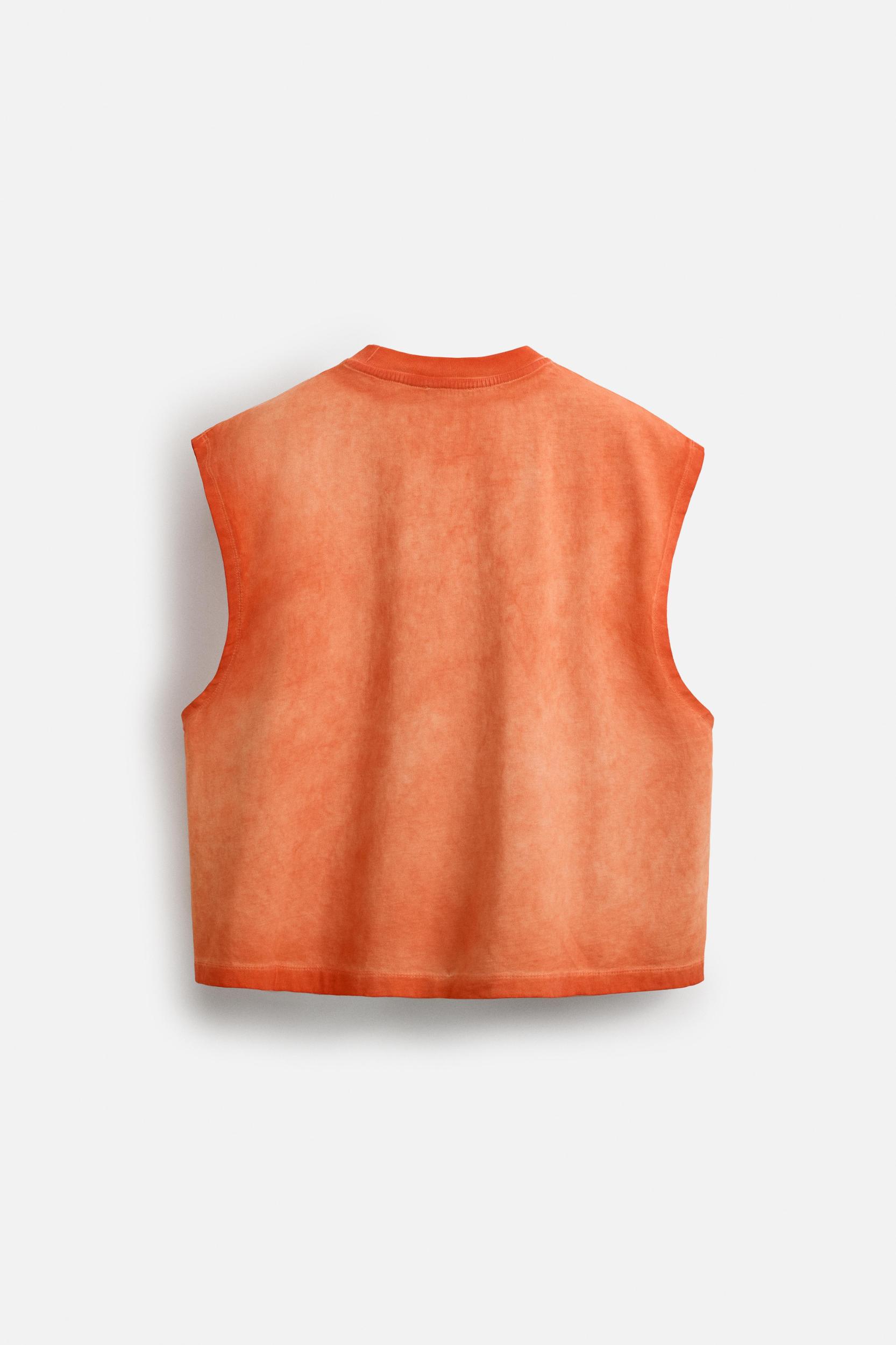 EMBROIDERED WASHED TANK TOP Product Image