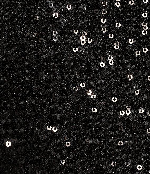 Belle by Badgley Mischka Iris Sequin Flat Front Coordinating Pants Product Image