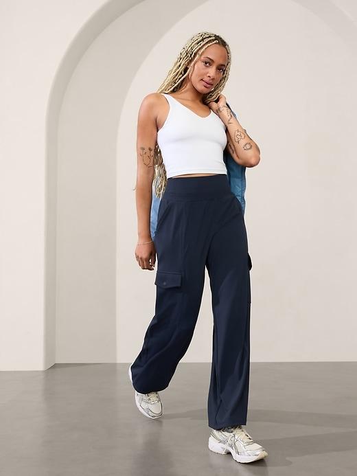 Venice High Rise Wide Leg Cargo Pant Product Image