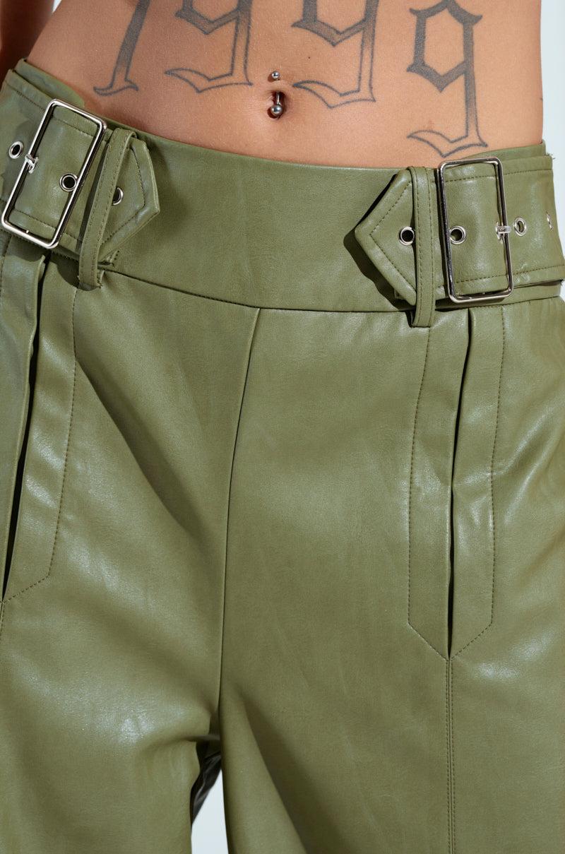 AMY TROUSER IN OLIVE Product Image