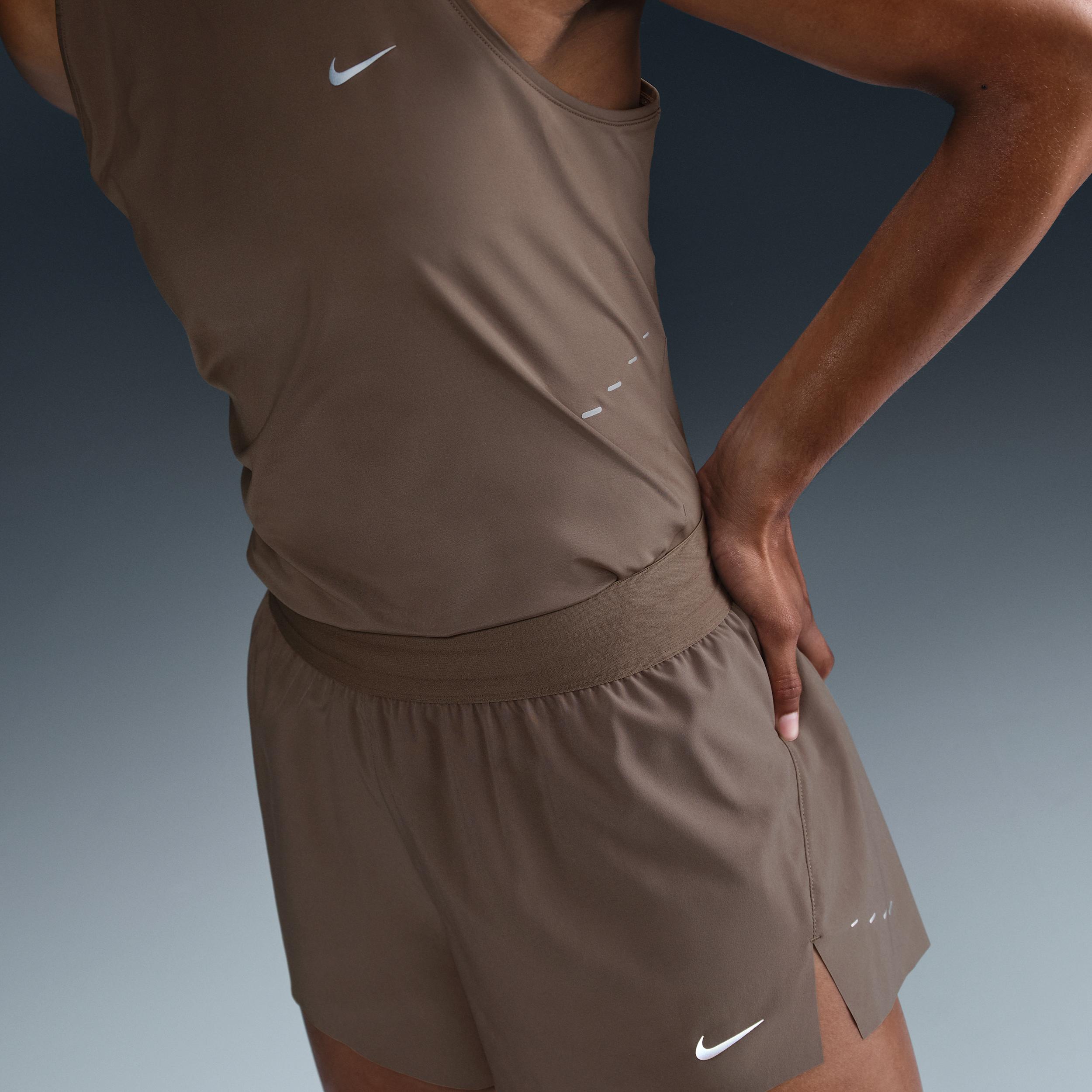 Nike Women's Swift Dri-FIT Mid-Rise 2.5" Brief-Lined Running Shorts Product Image