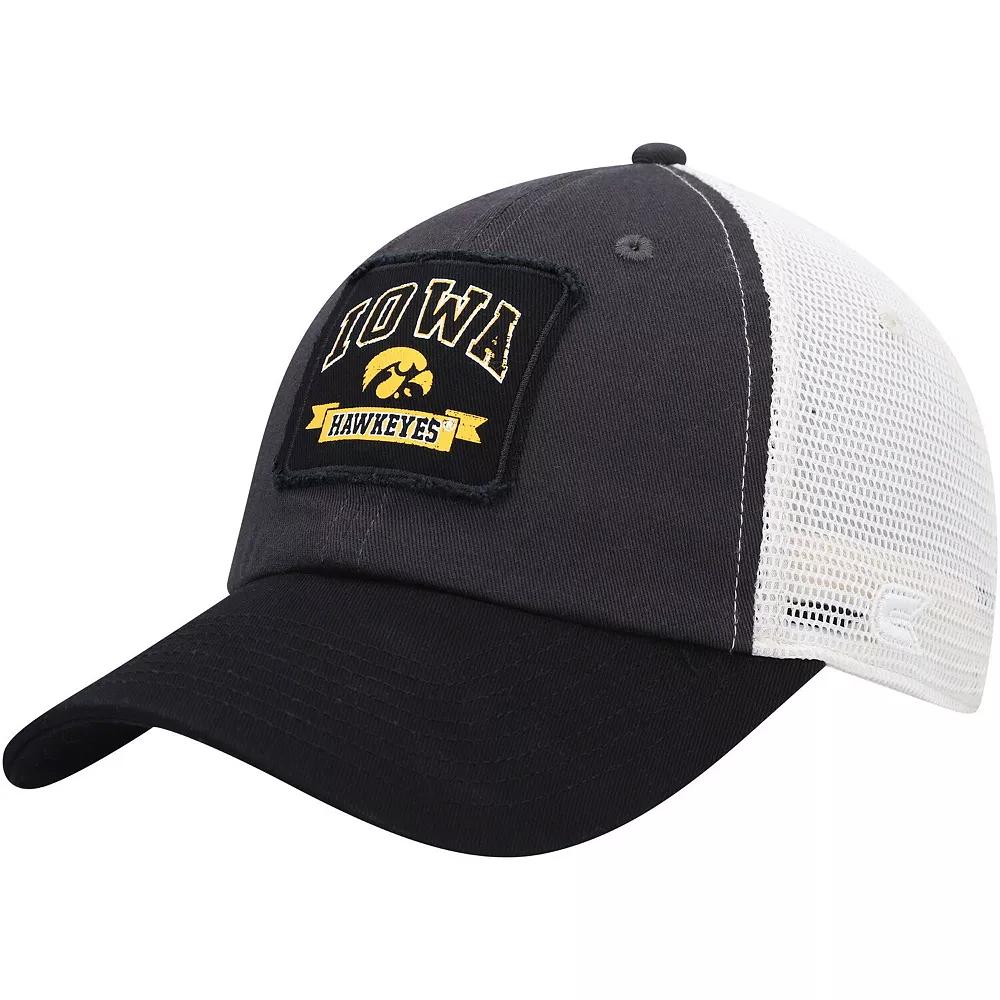 Men's Colosseum  Charcoal Iowa Hawkeyes Objection Snapback Hat Product Image