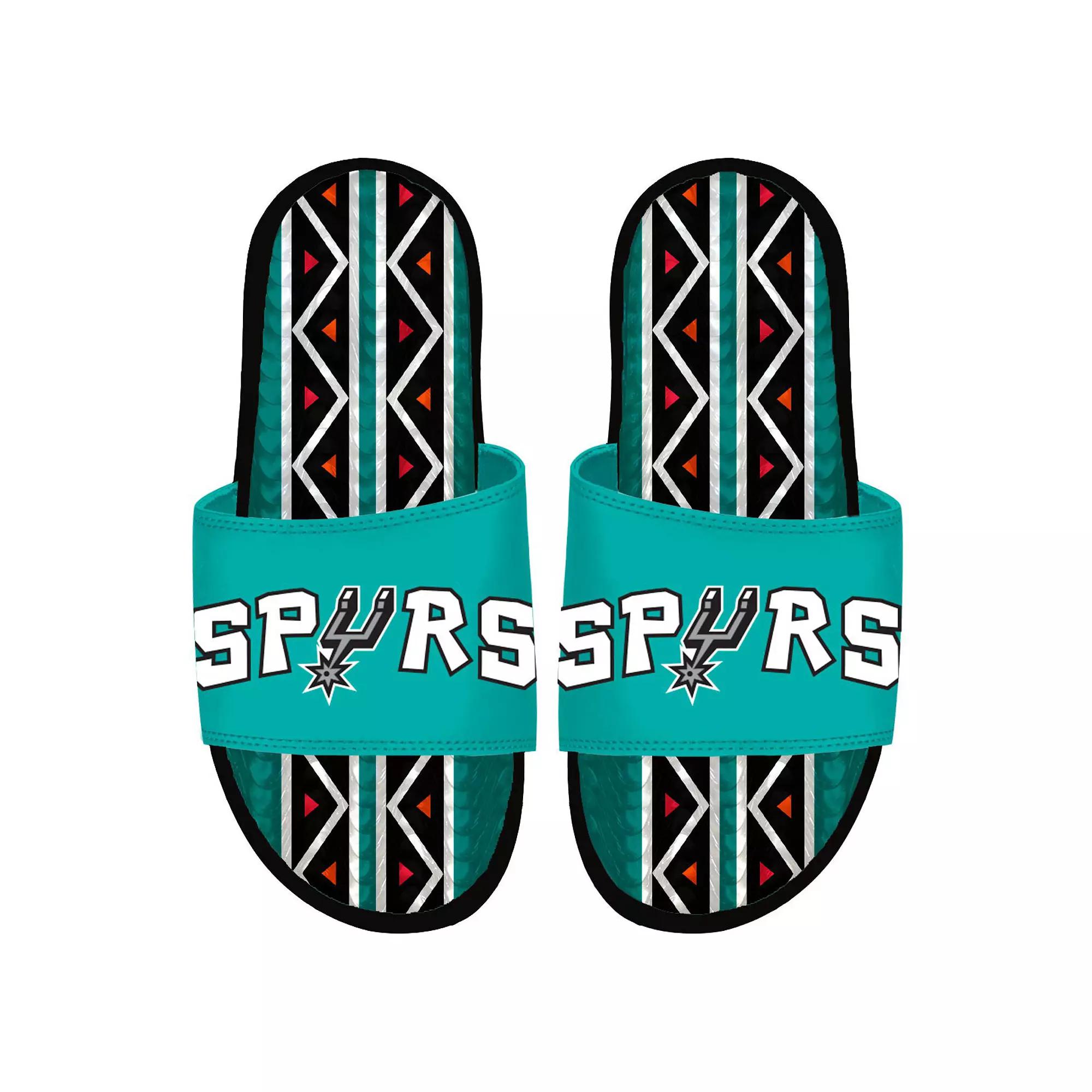 ISlide Black San Antonio Spurs 2022/23 City Edition Gel Slide Sandals, Men's, Size: 6 Product Image