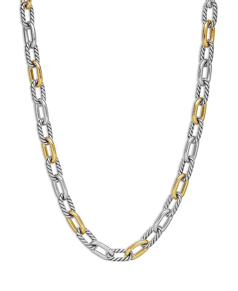 David Yurman Dy Madison Chain Necklace in Sterling Silver with 18K Yellow Gold, 18.25 Product Image