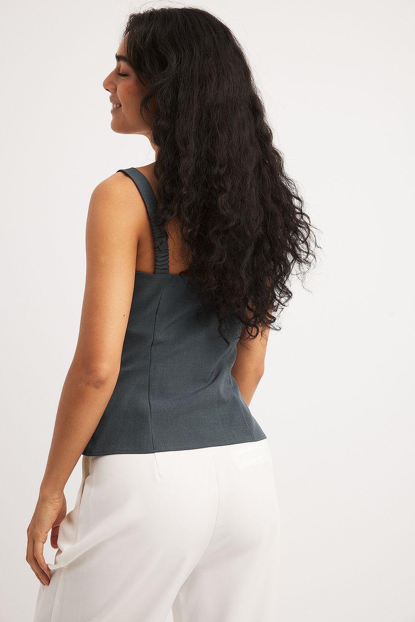 Ruched Waist Tailored Singlet Product Image