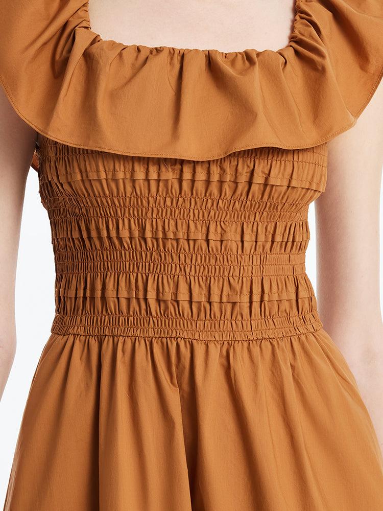 Ruffle Off Shoulder Women Maxi Dress Product Image