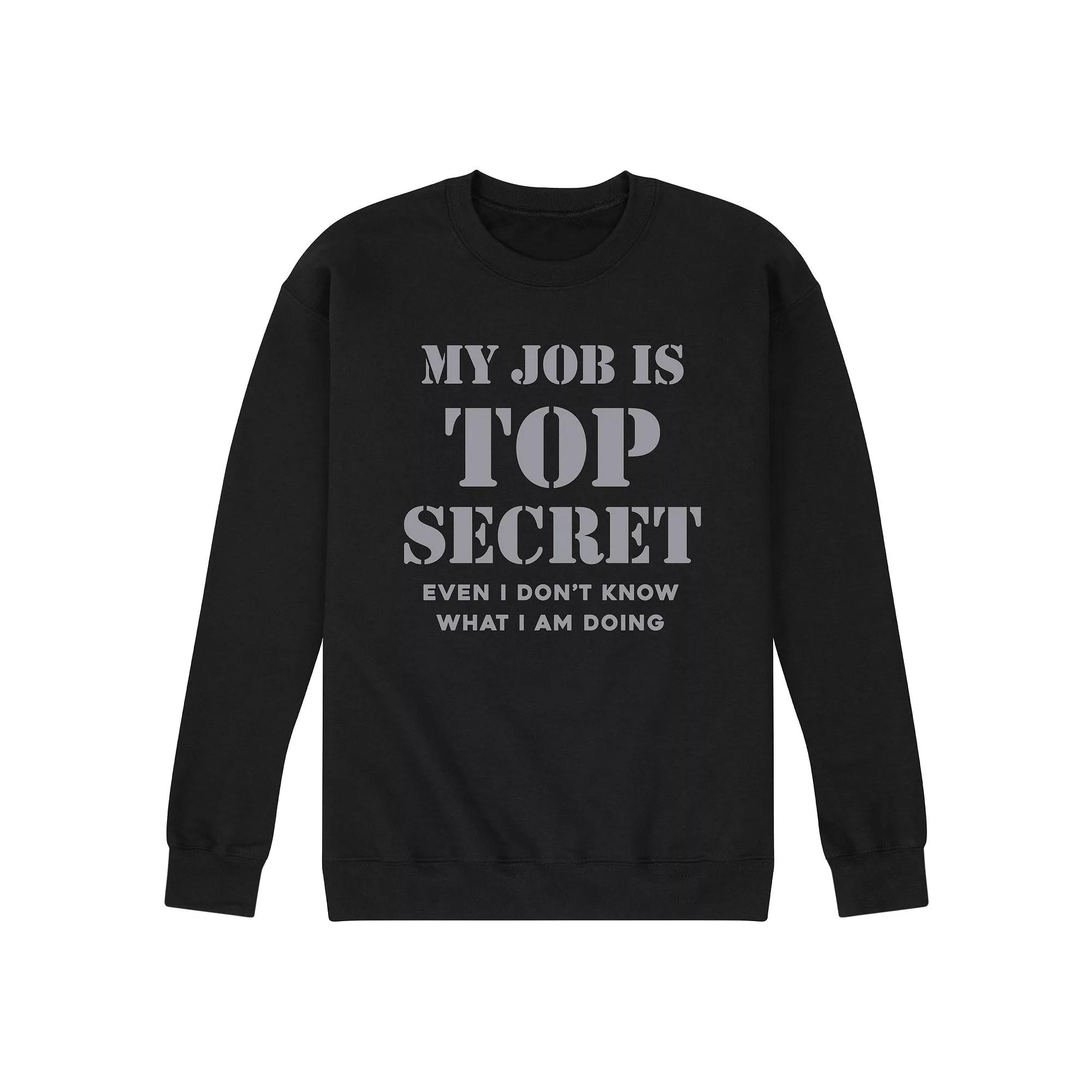 Men's Job Top Secret Sweatshirt,  Product Image