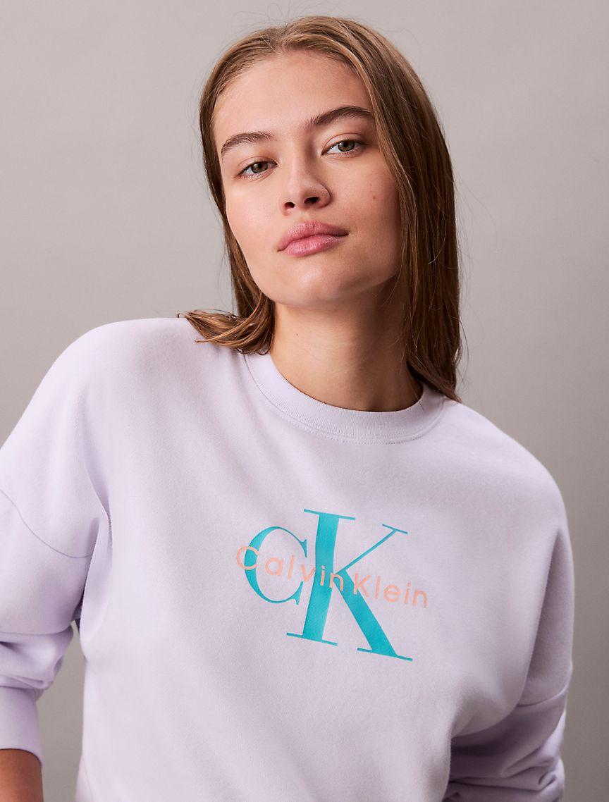 Monogram Logo Fleece Relaxed Sweatshirt Product Image