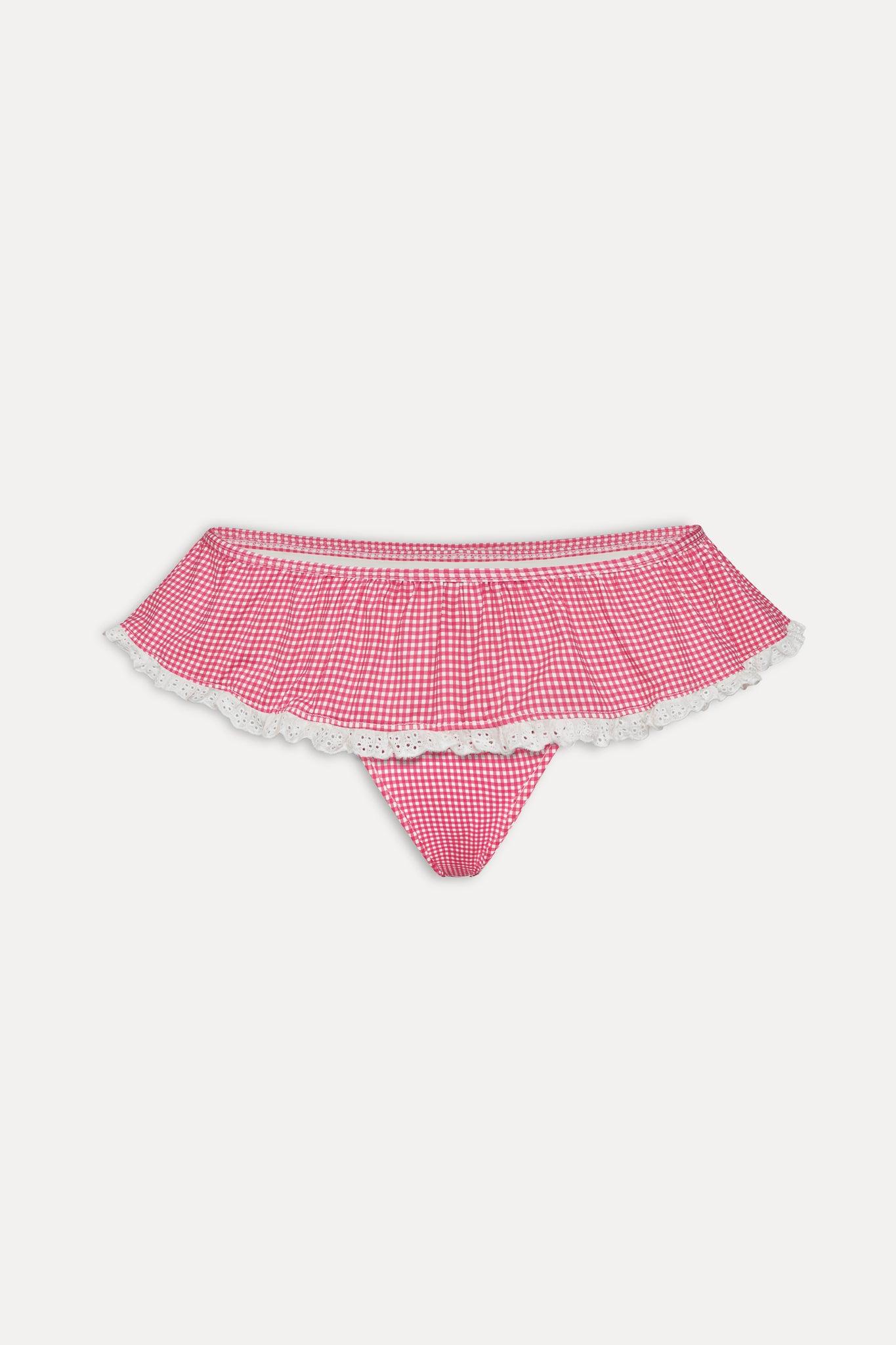 Mercer Swim Skirt - Ladybug Gingham Product Image