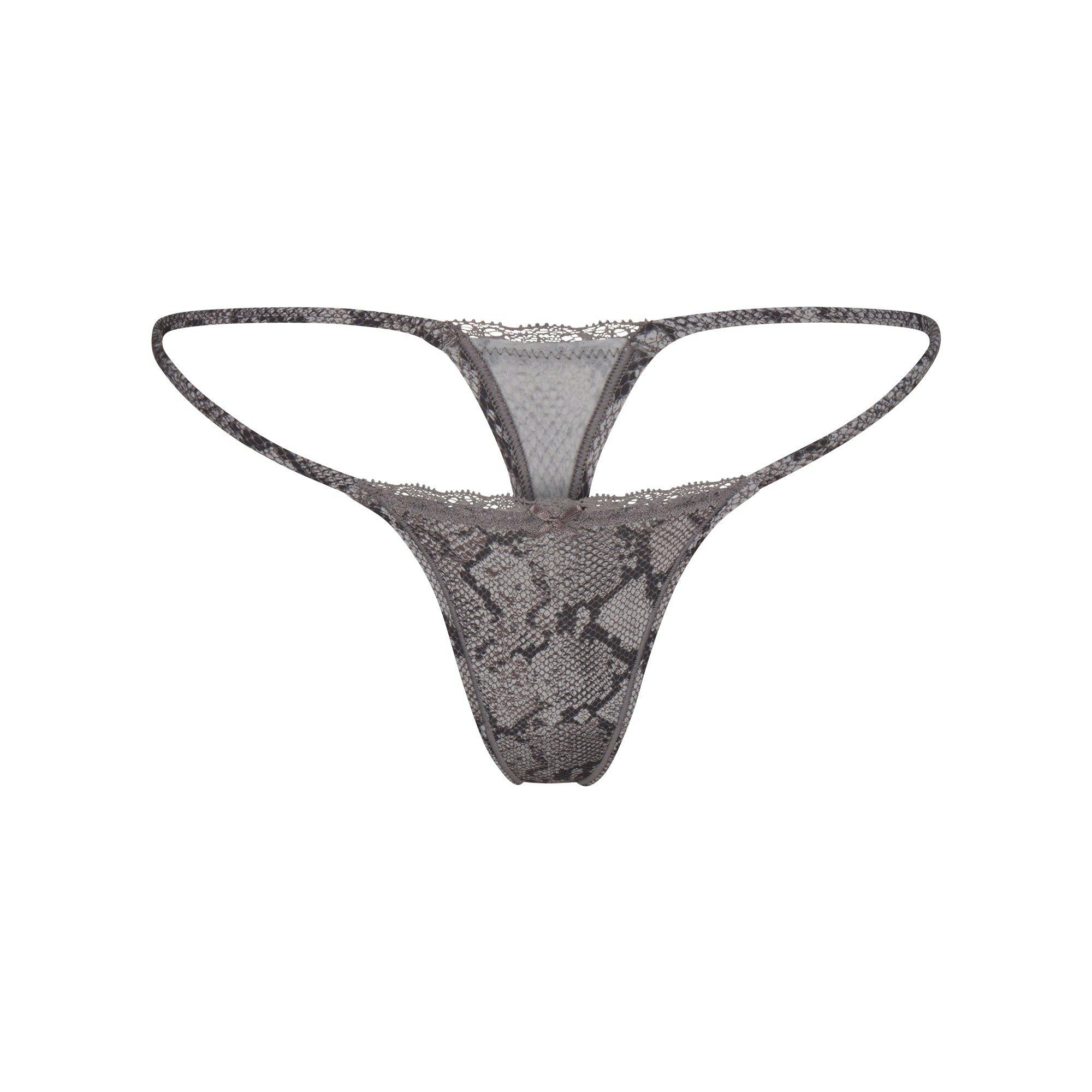 FITS EVERYBODY LACE STRING THONG 4-PACK | JASPER SNAKE MULTI Product Image