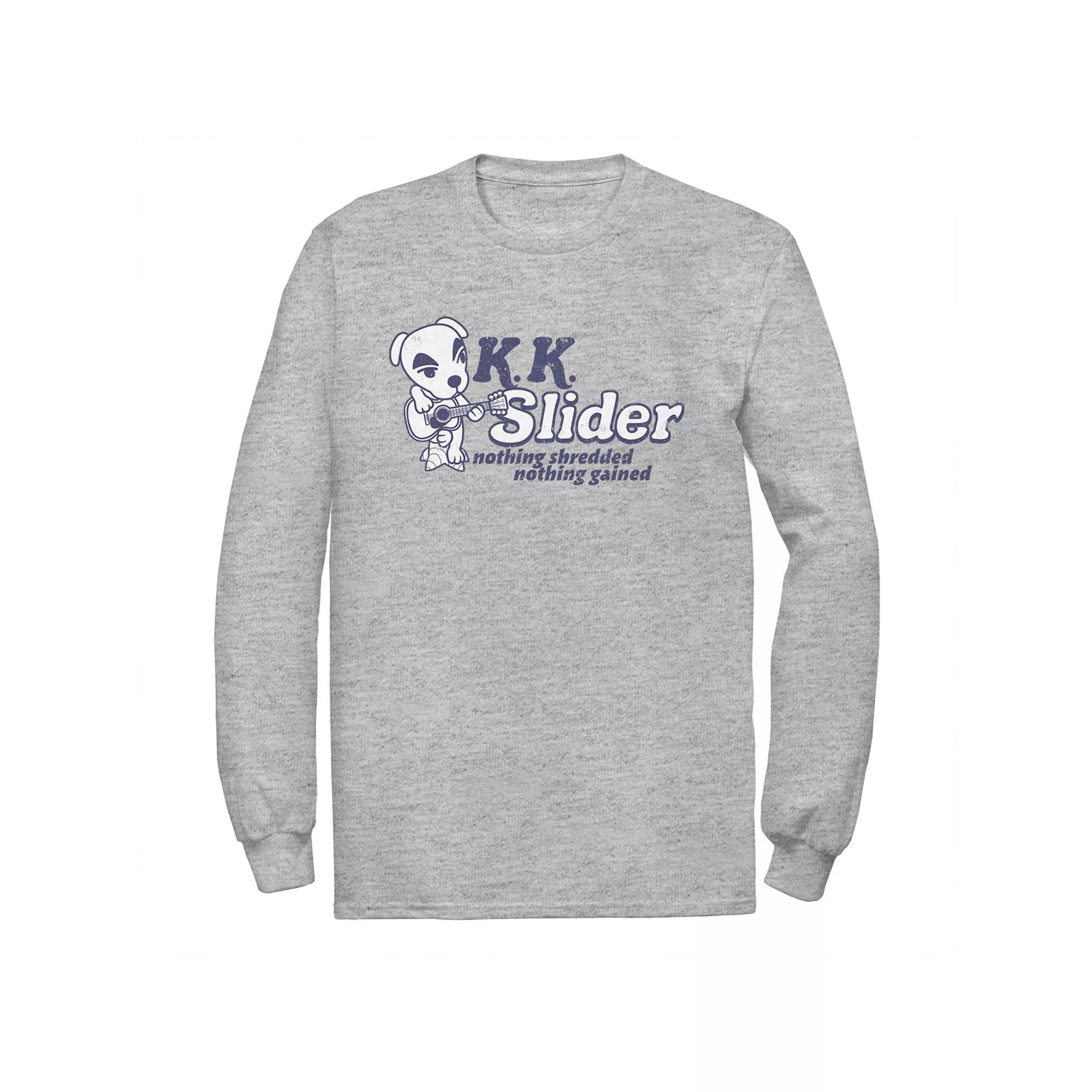 Big & Tall Animal Crossing K.K. Slider Nothing Shredded Nothing Gained Long Sleeve, Men's,  Product Image