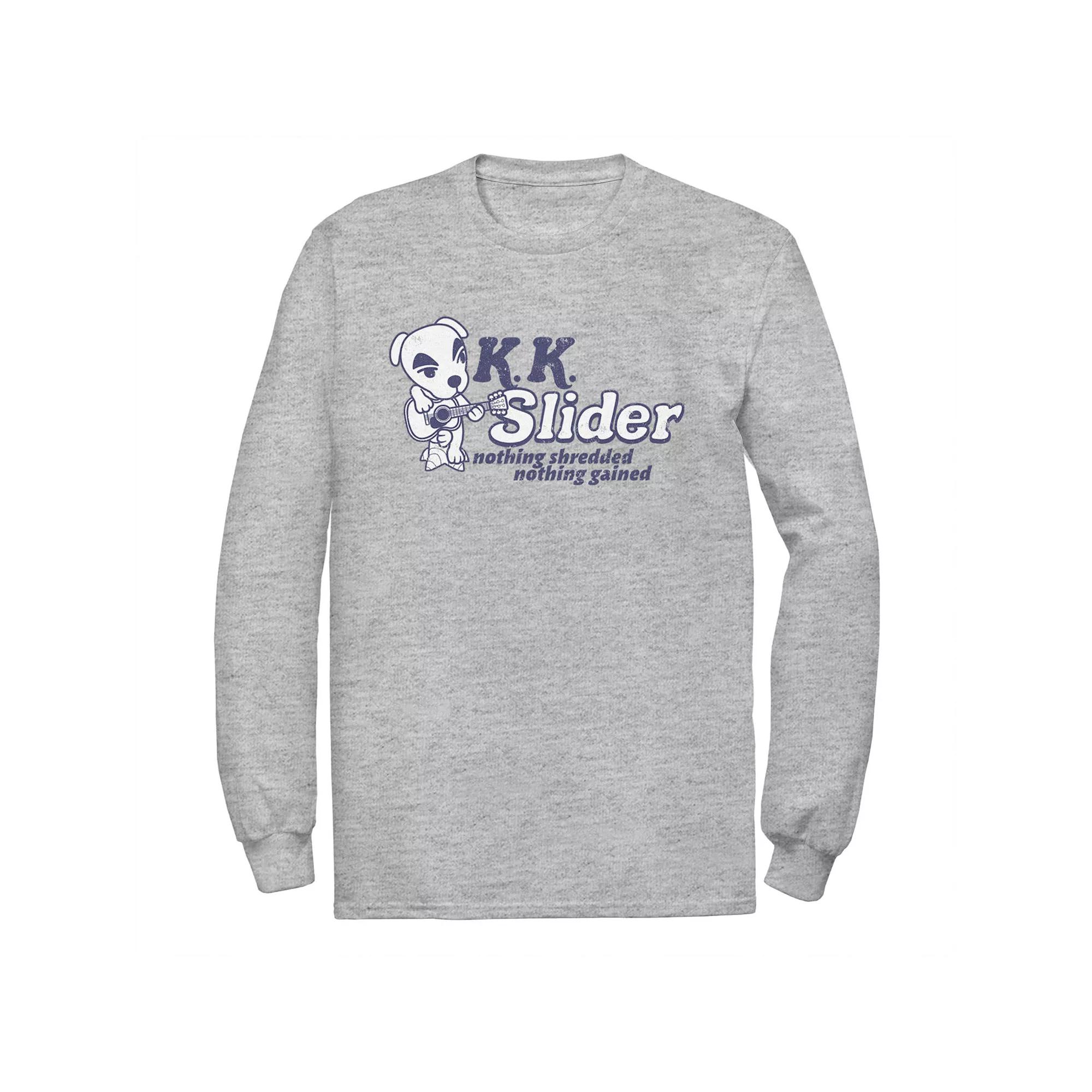 Men's Animal Crossing K.K. Slider Nothing Shredded Nothing Gained Tee, Size: Small, Athletic Grey Product Image