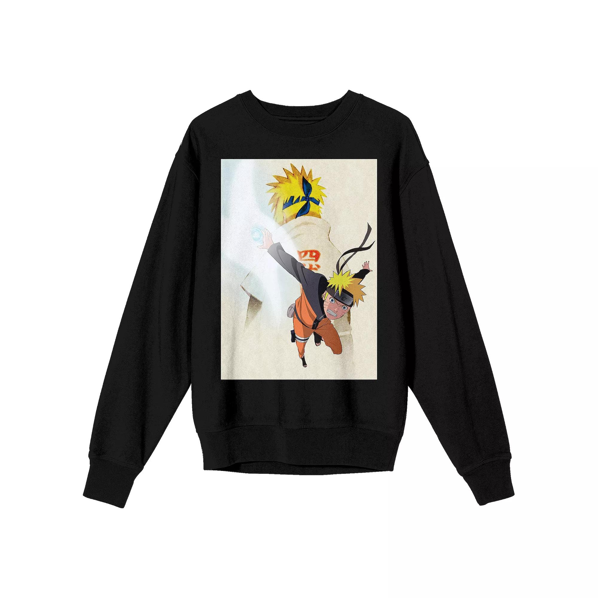 Men's Naruto Shippuden Naruto Graphic Sweatshirt, Size: Medium, Black Product Image