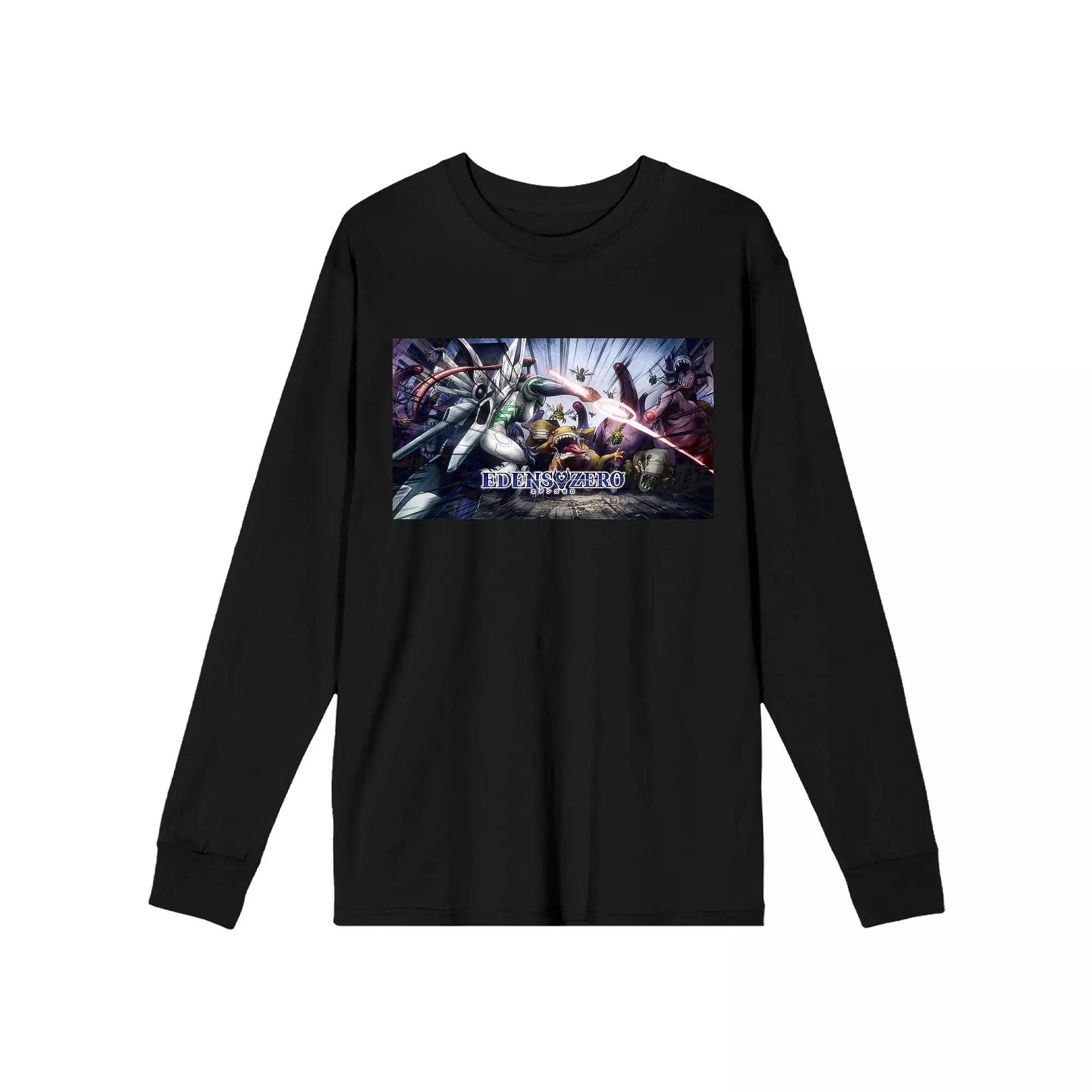 Men's Edens Zero Fight Scene Long Sleeve Graphic Tee,  Product Image