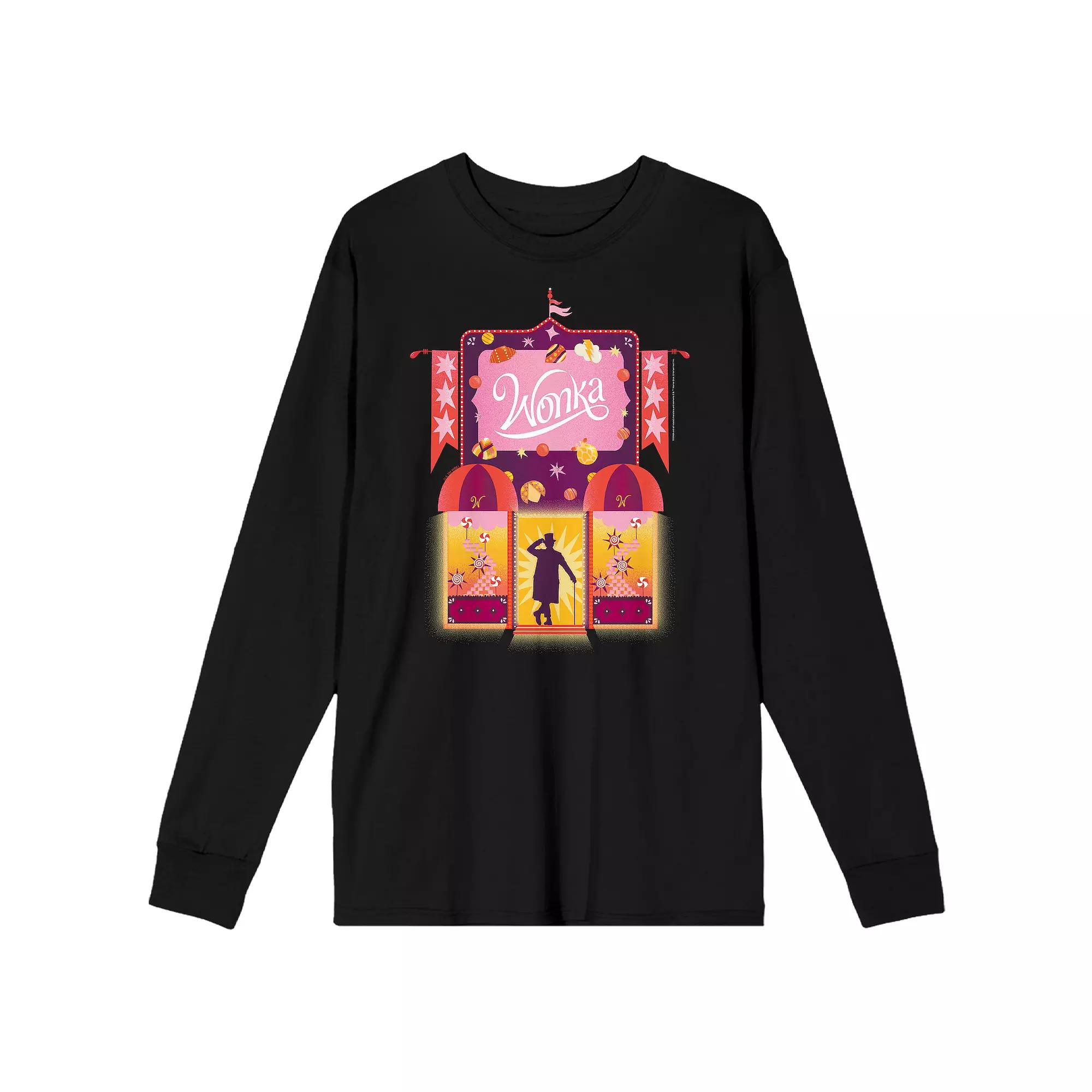 Men's Beetlejuice It's Show Time Ghost Long Sleeve Tee,  Product Image