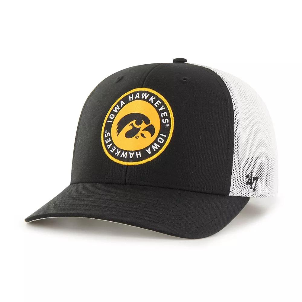 Men's '47 Black Iowa Hawkeyes Unveil Trophy Flex Hat,  Product Image