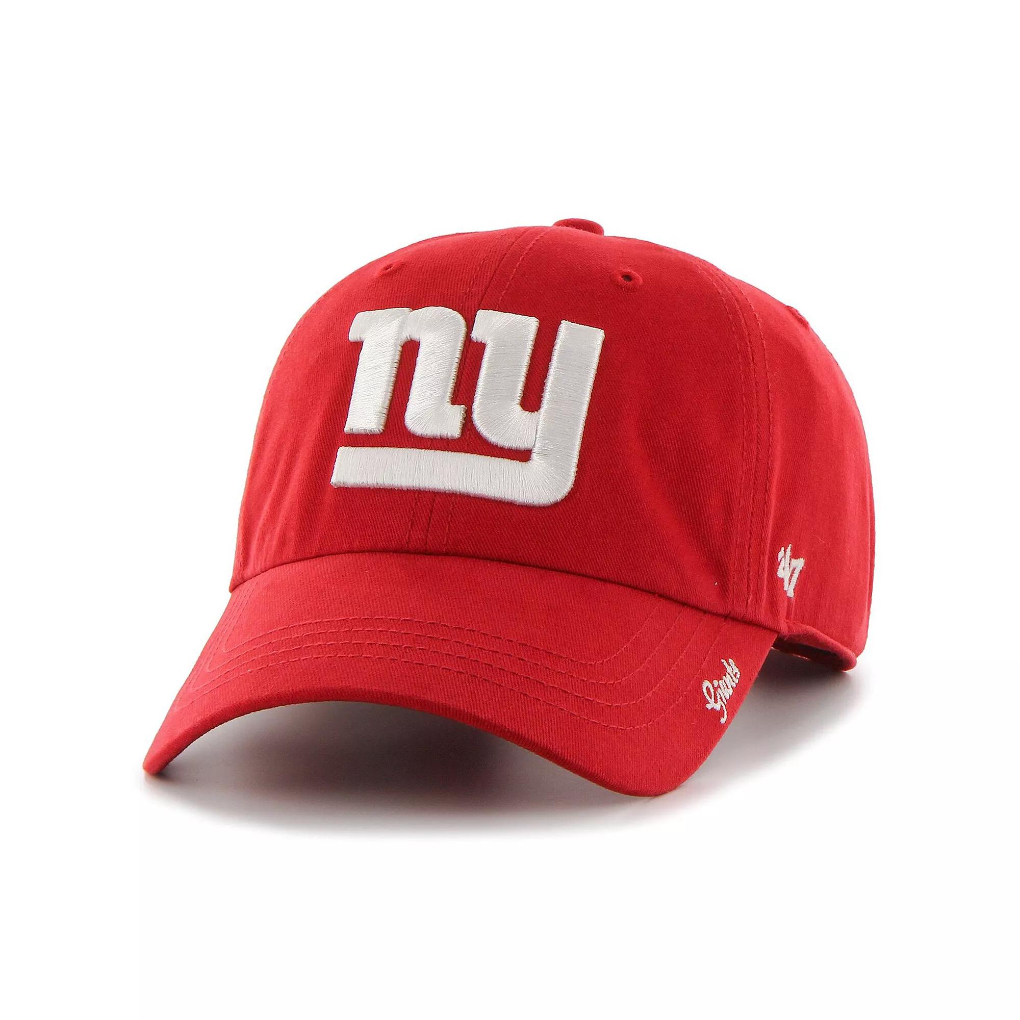 Women's '47 Red New York Giants Miata Clean Up Secondary Adjustable Hat Product Image