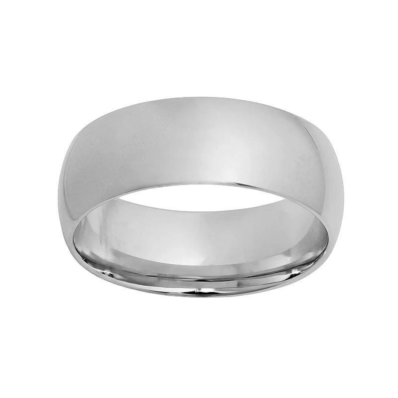 Jewelry Nation Sterling Silver Wedding Band - Men, Men's,  Product Image